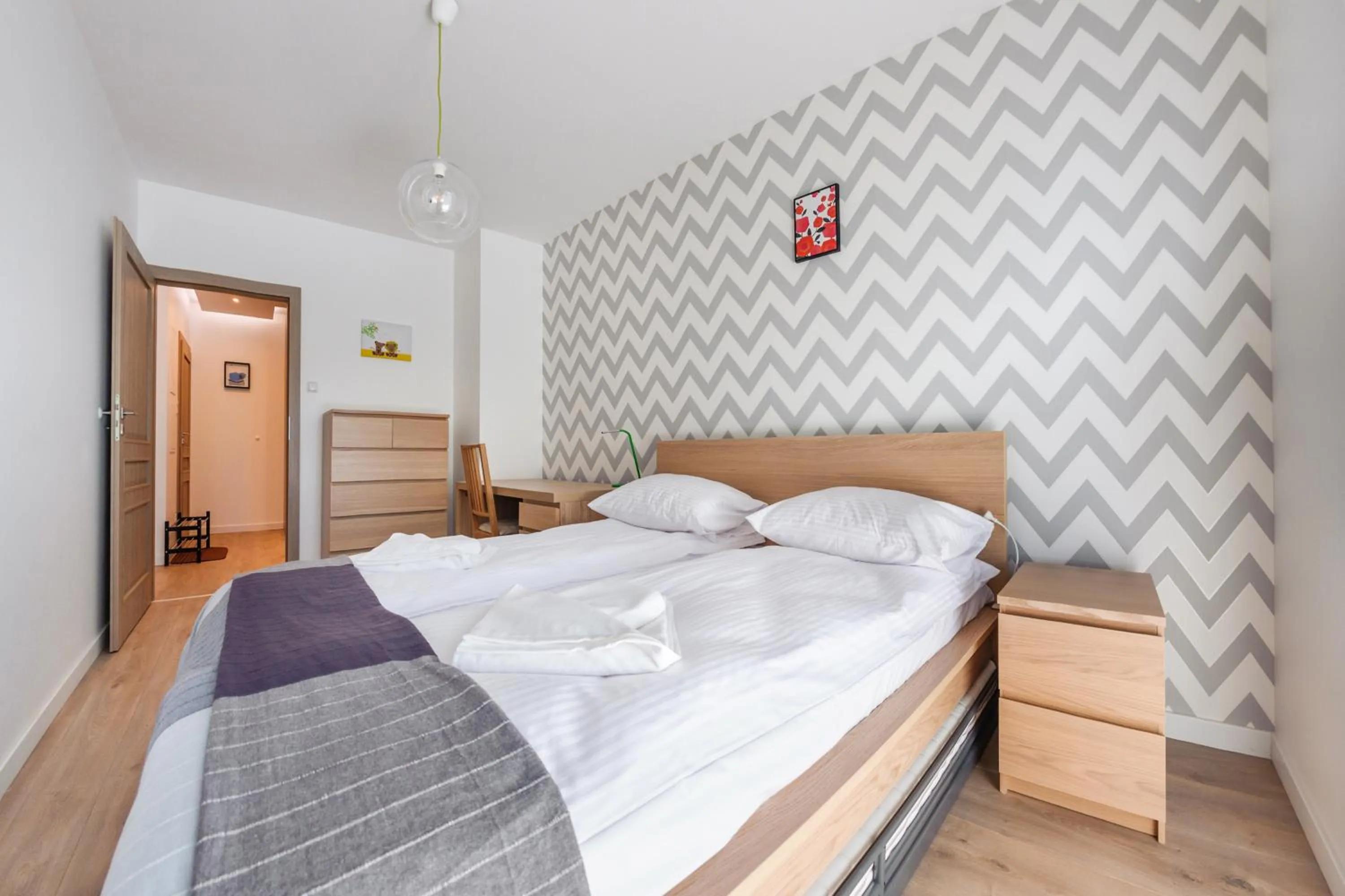 Bed in Nadmorze, Sun & Snow