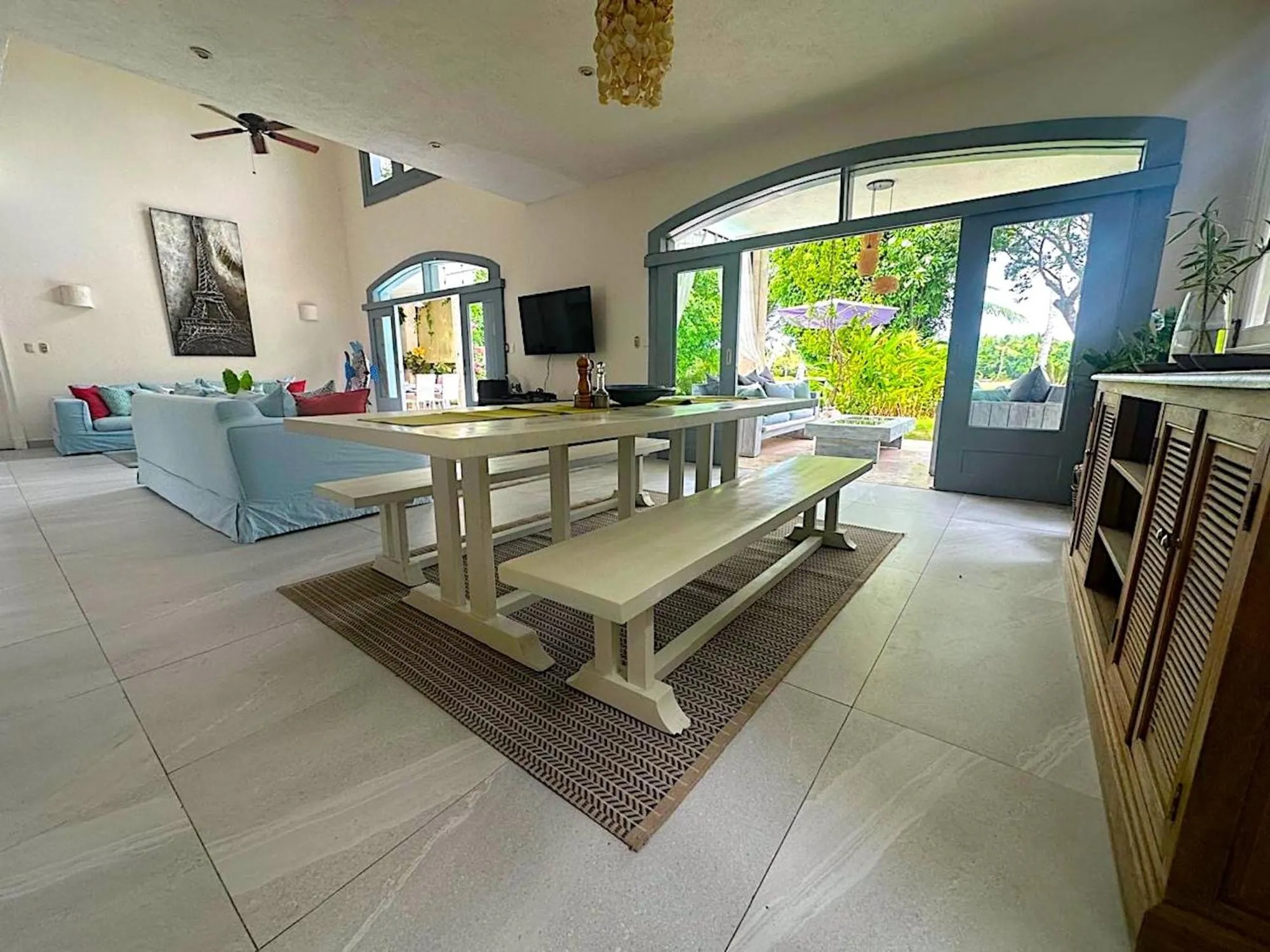Living room in Villa Zoe
