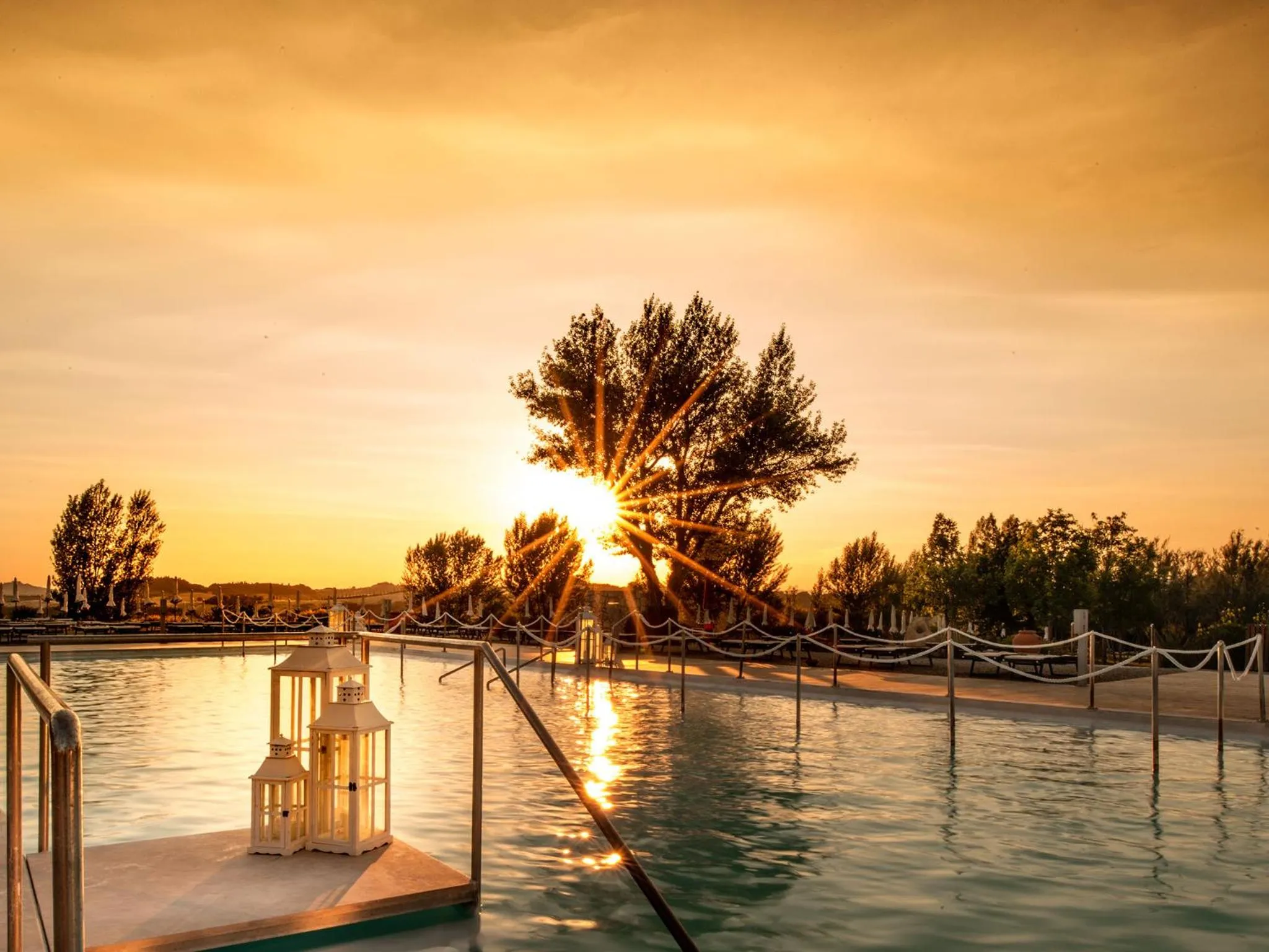 Pool view in San Giovanni Terme Rapolano