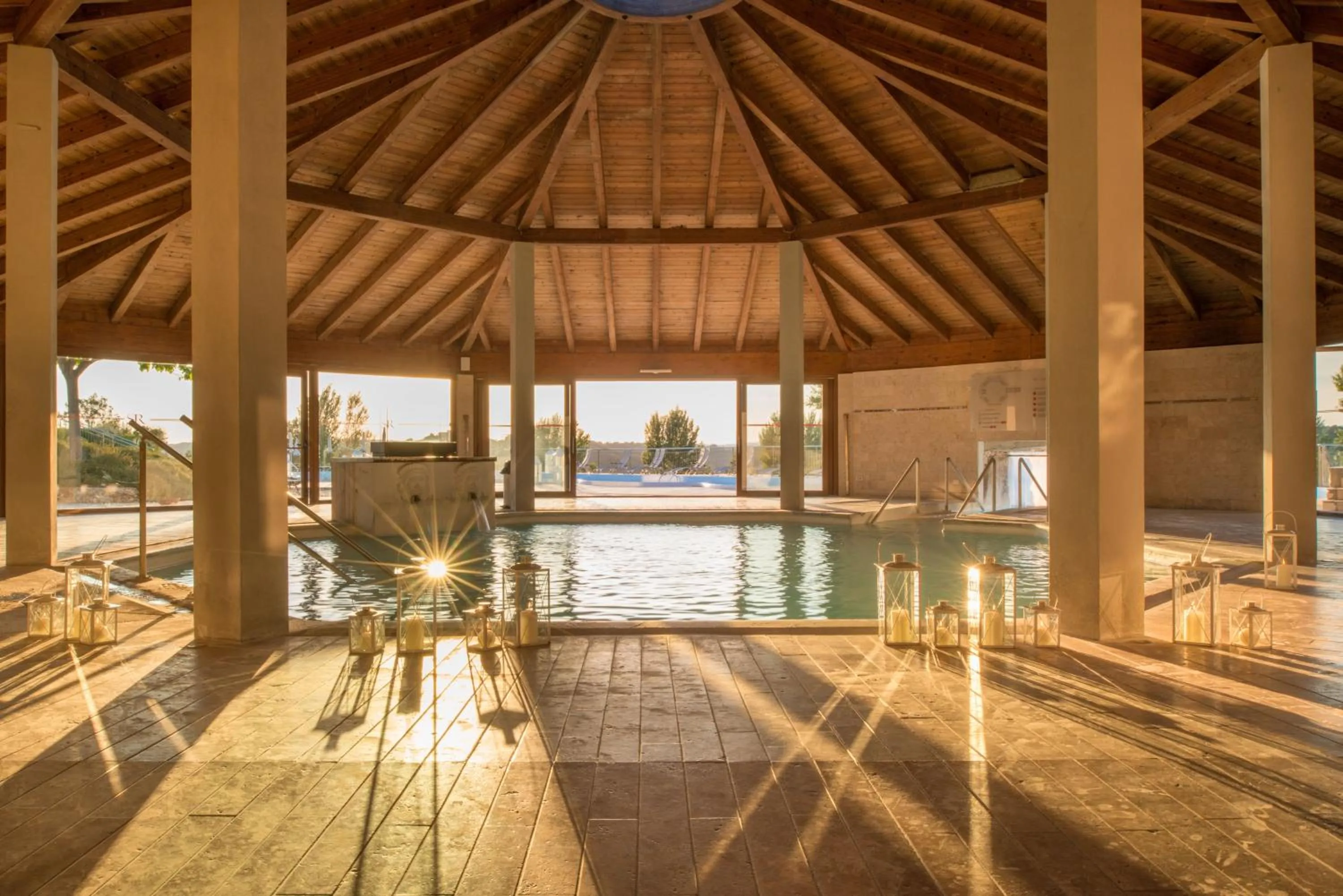 Pool view in San Giovanni Terme Rapolano