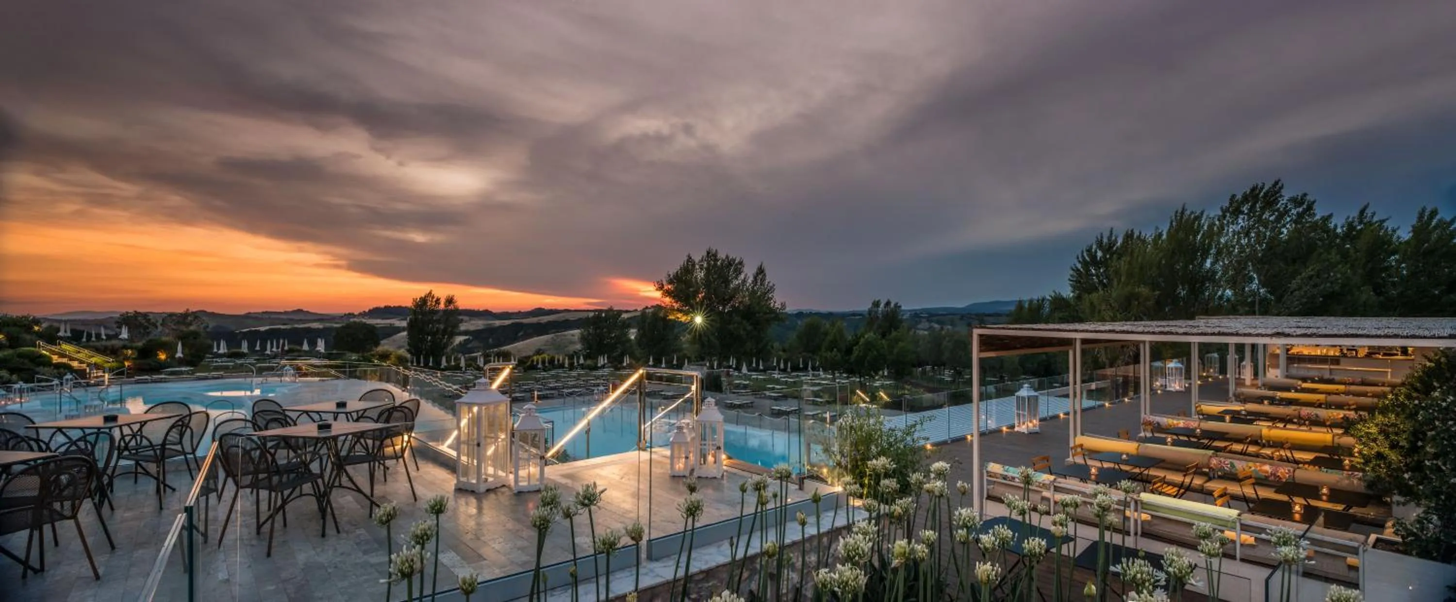 Pool view in San Giovanni Terme Rapolano
