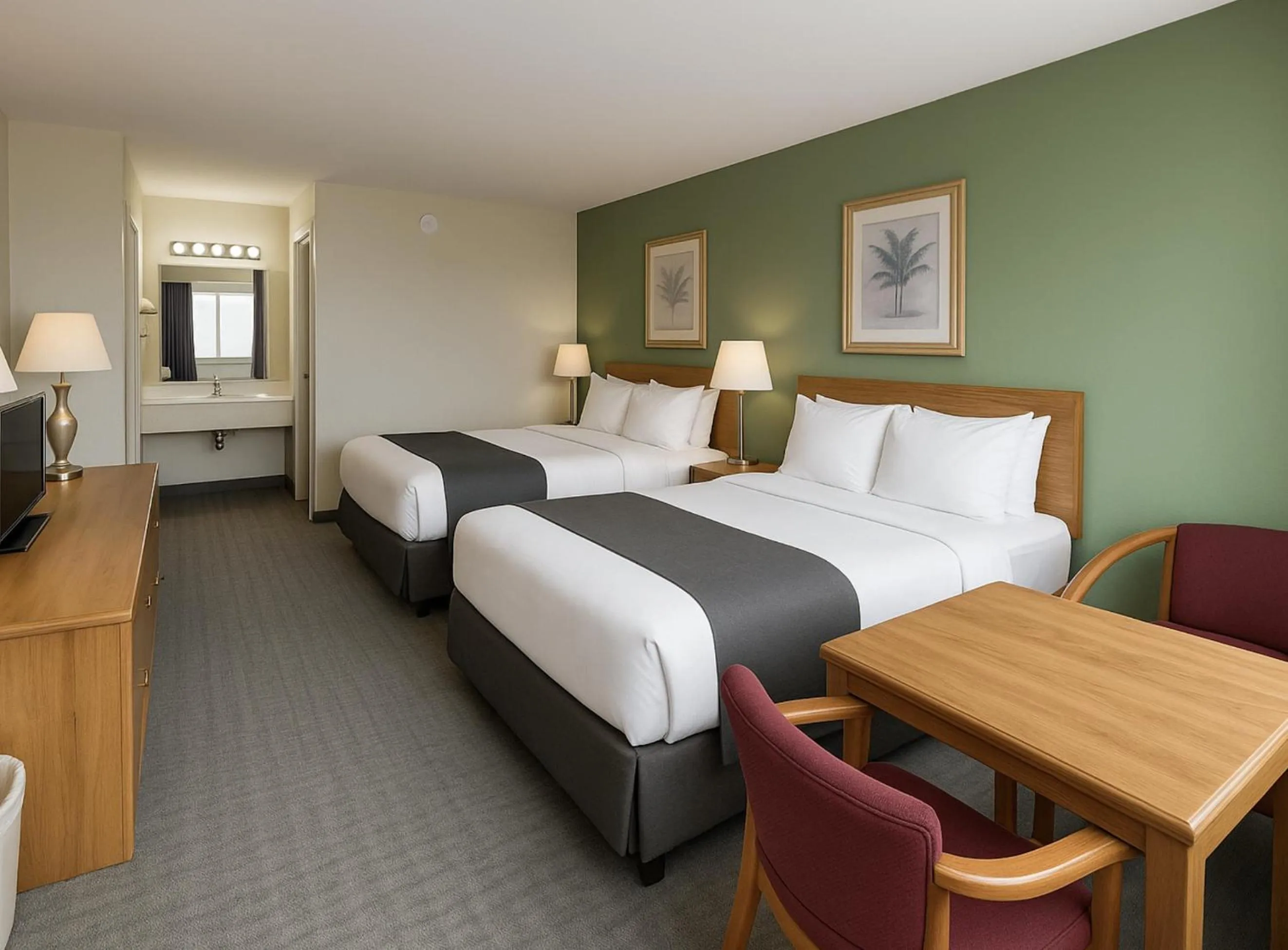 Bedroom, Bed in Great Lakes Inn Mackinaw City