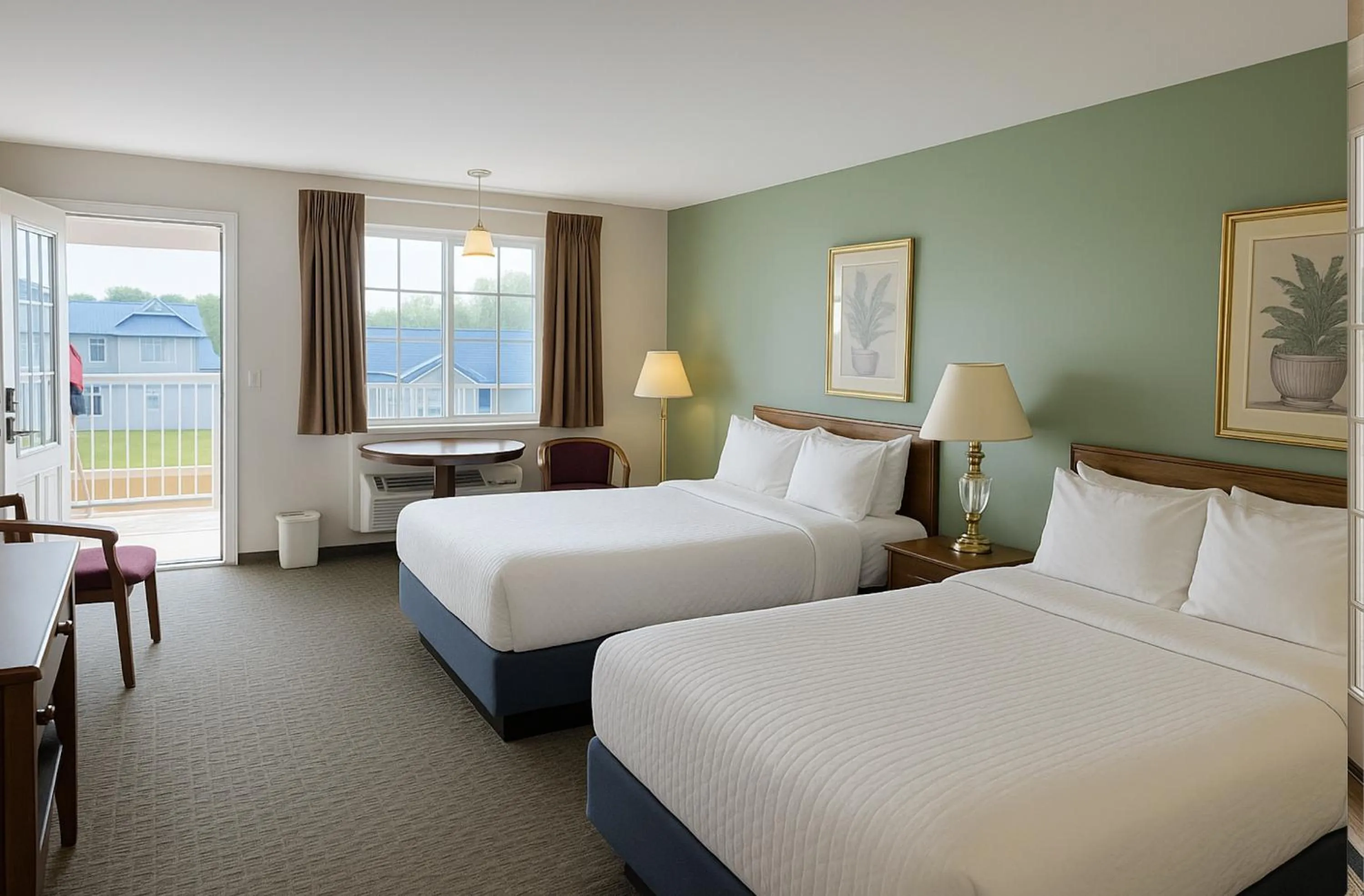 Bedroom, Bed in Great Lakes Inn Mackinaw City