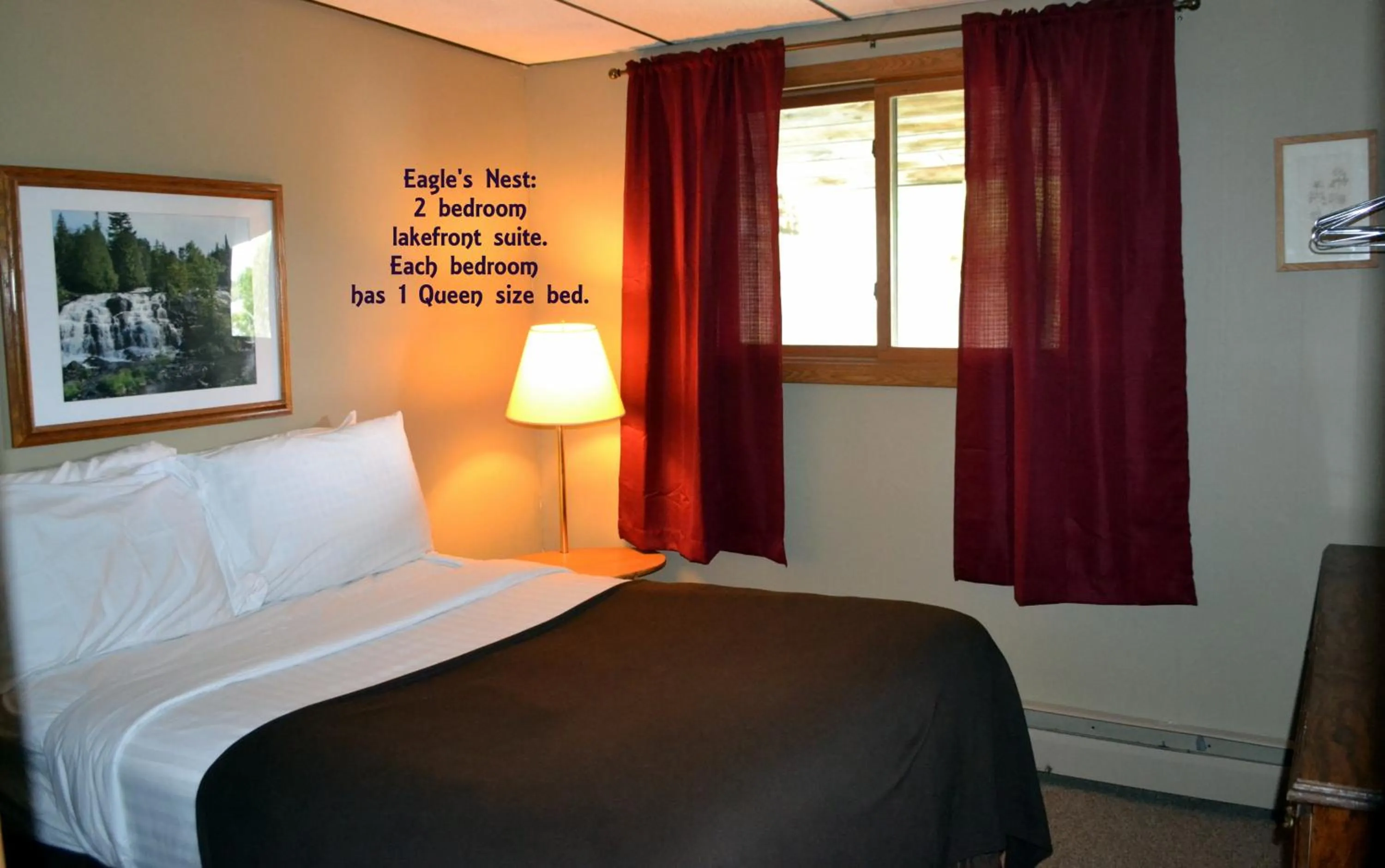 Bed in AJ's Lodge and Oven