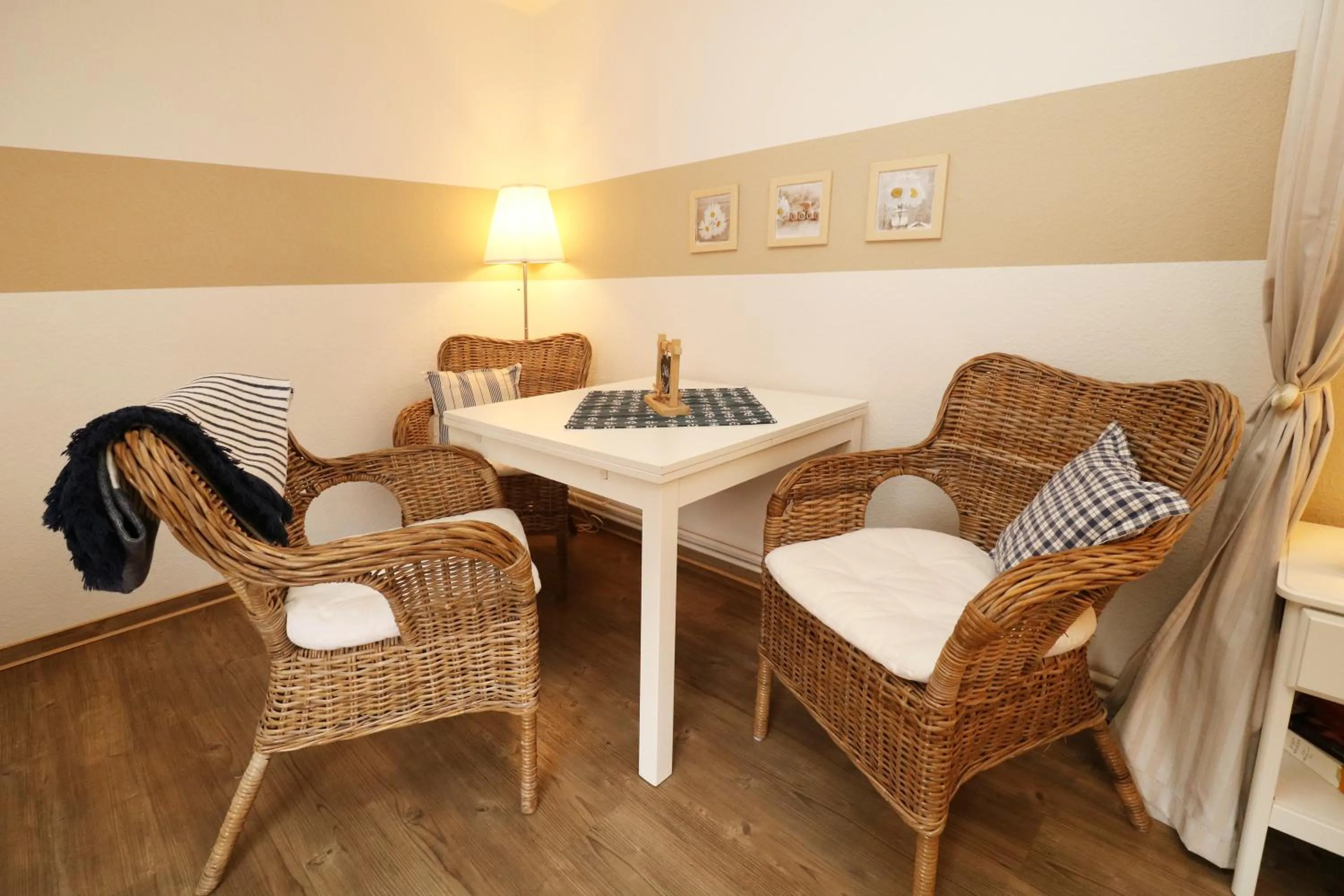 Seating area in Strandkojen