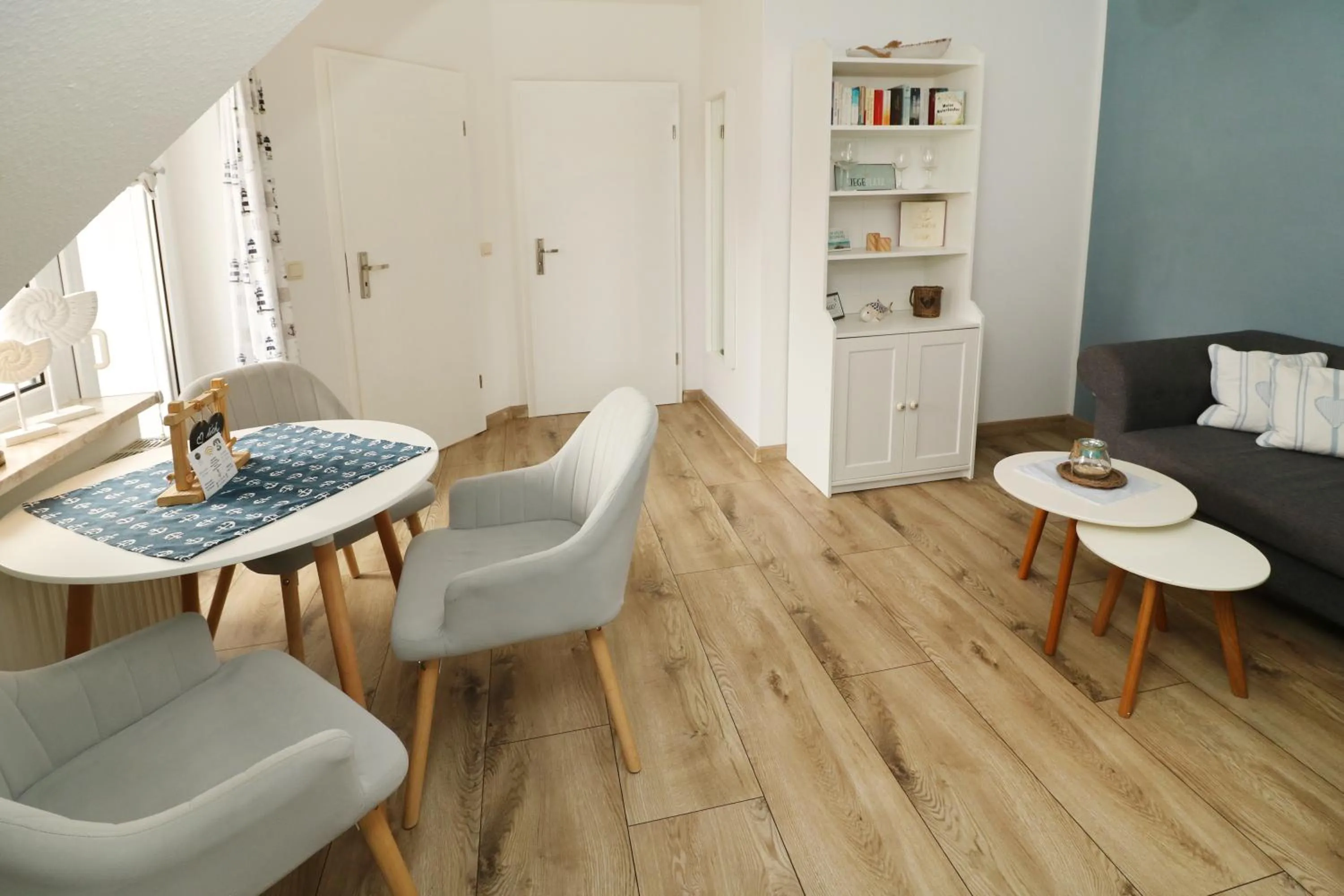 Living room in Strandkojen