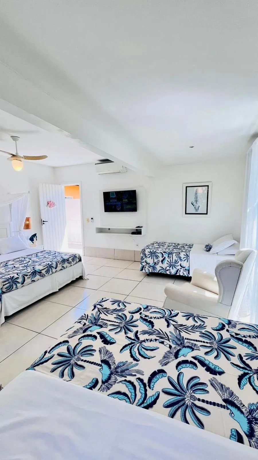 Bed in Villa Baobá Pousada & Spa