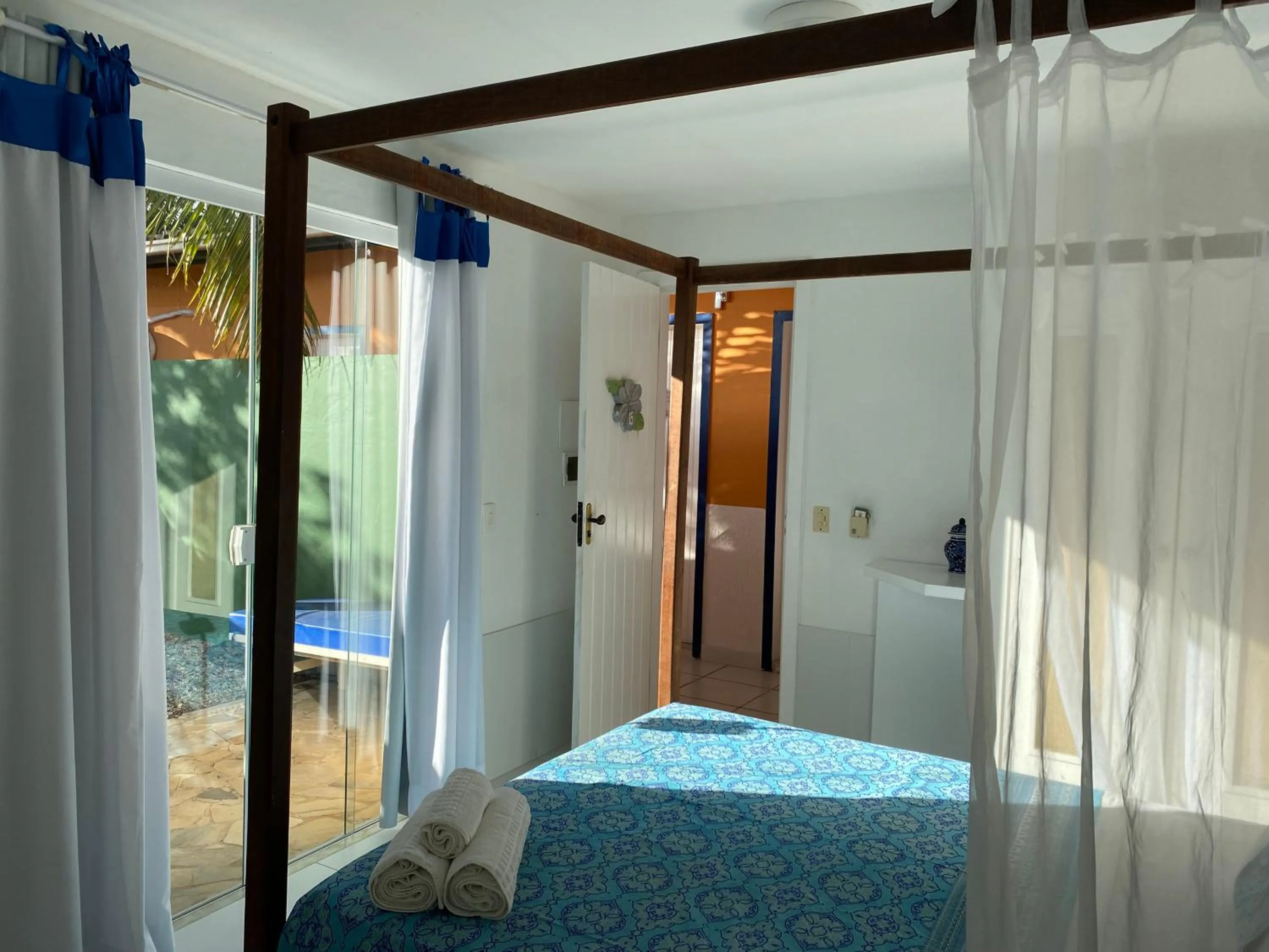 Patio, Bed in Villa Baobá Pousada & Spa