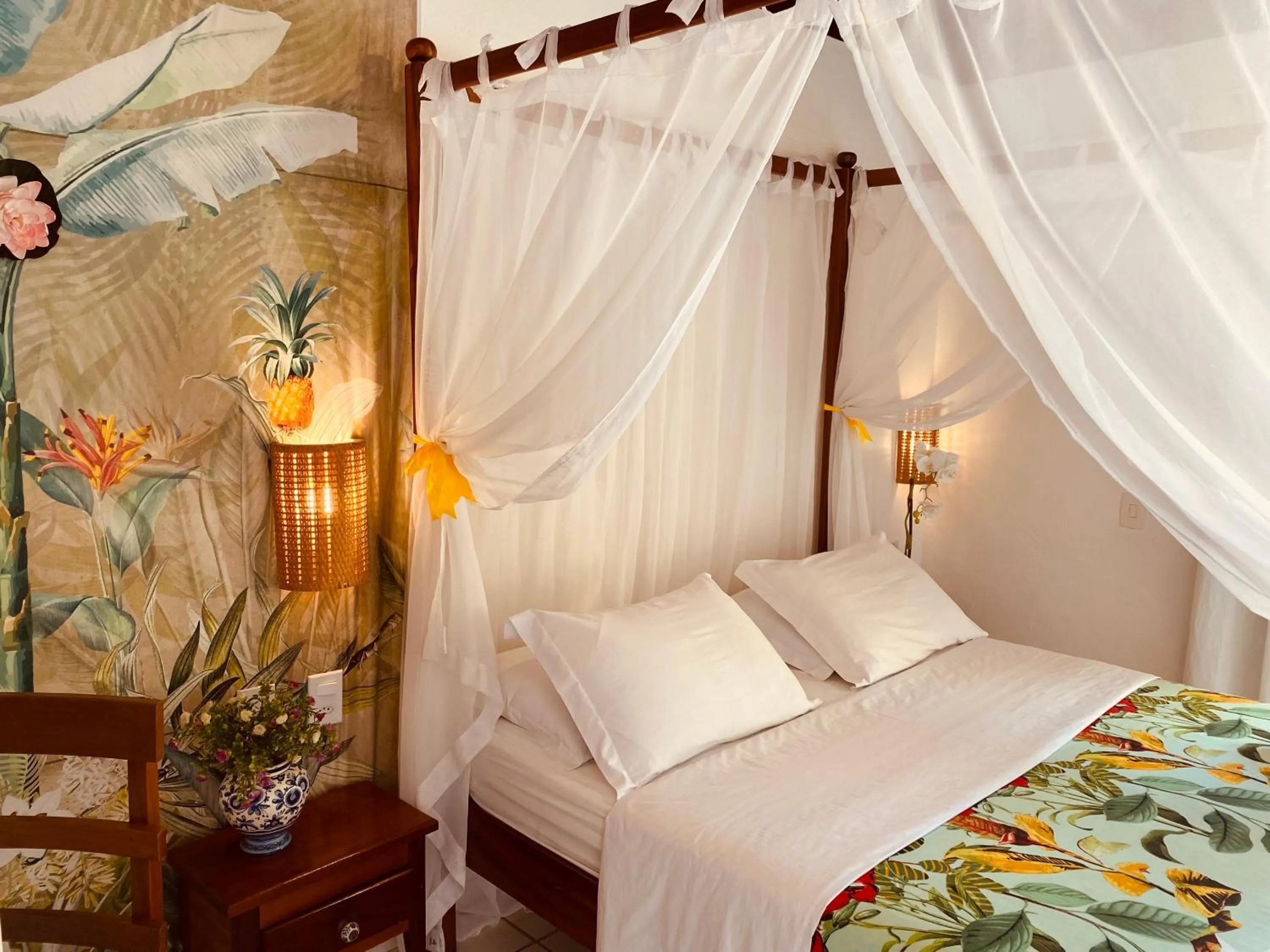 Bed in Villa Baobá Pousada & Spa