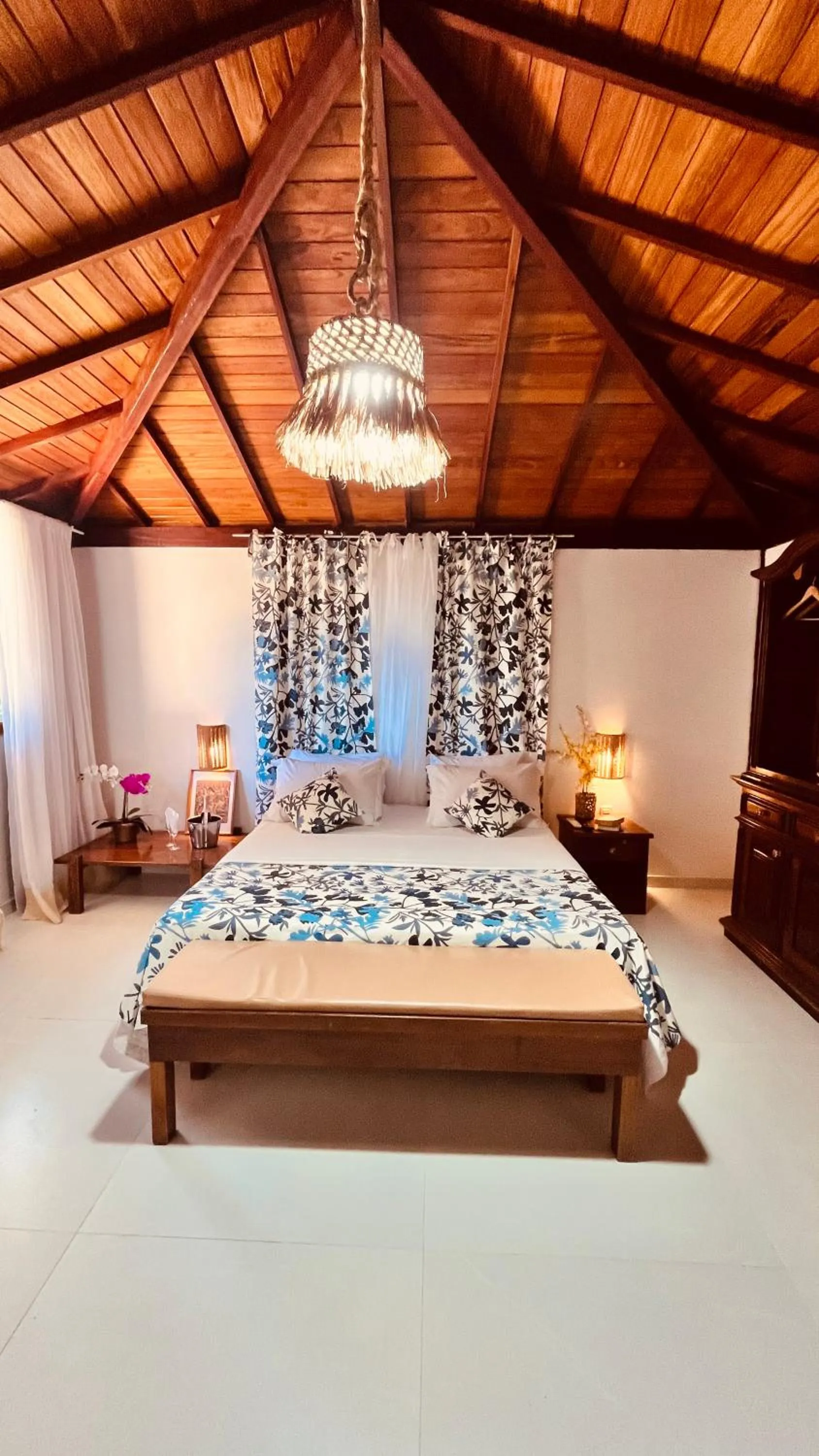 Bed in Villa Baobá Pousada & Spa