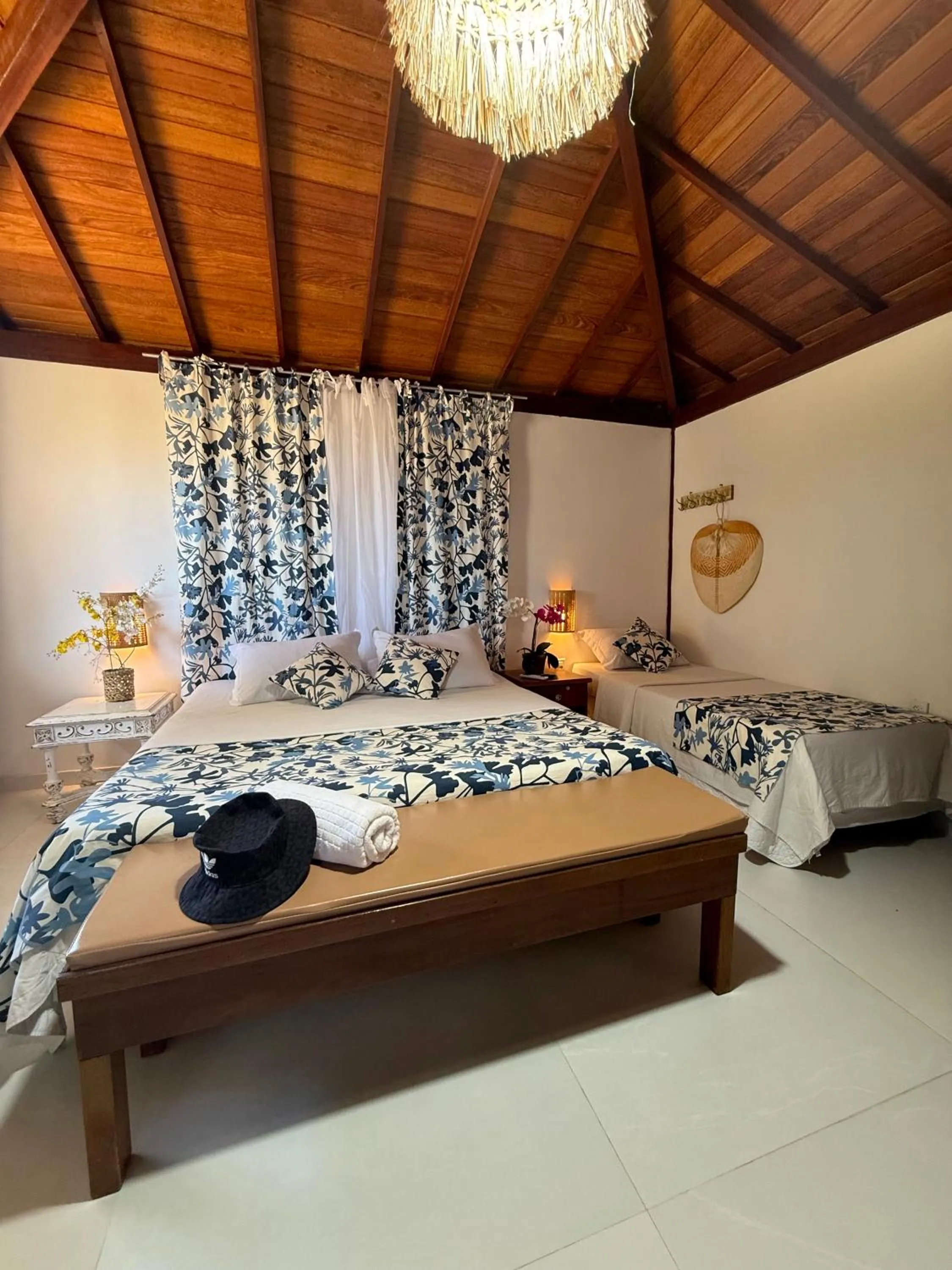 Bed in Villa Baobá Pousada & Spa