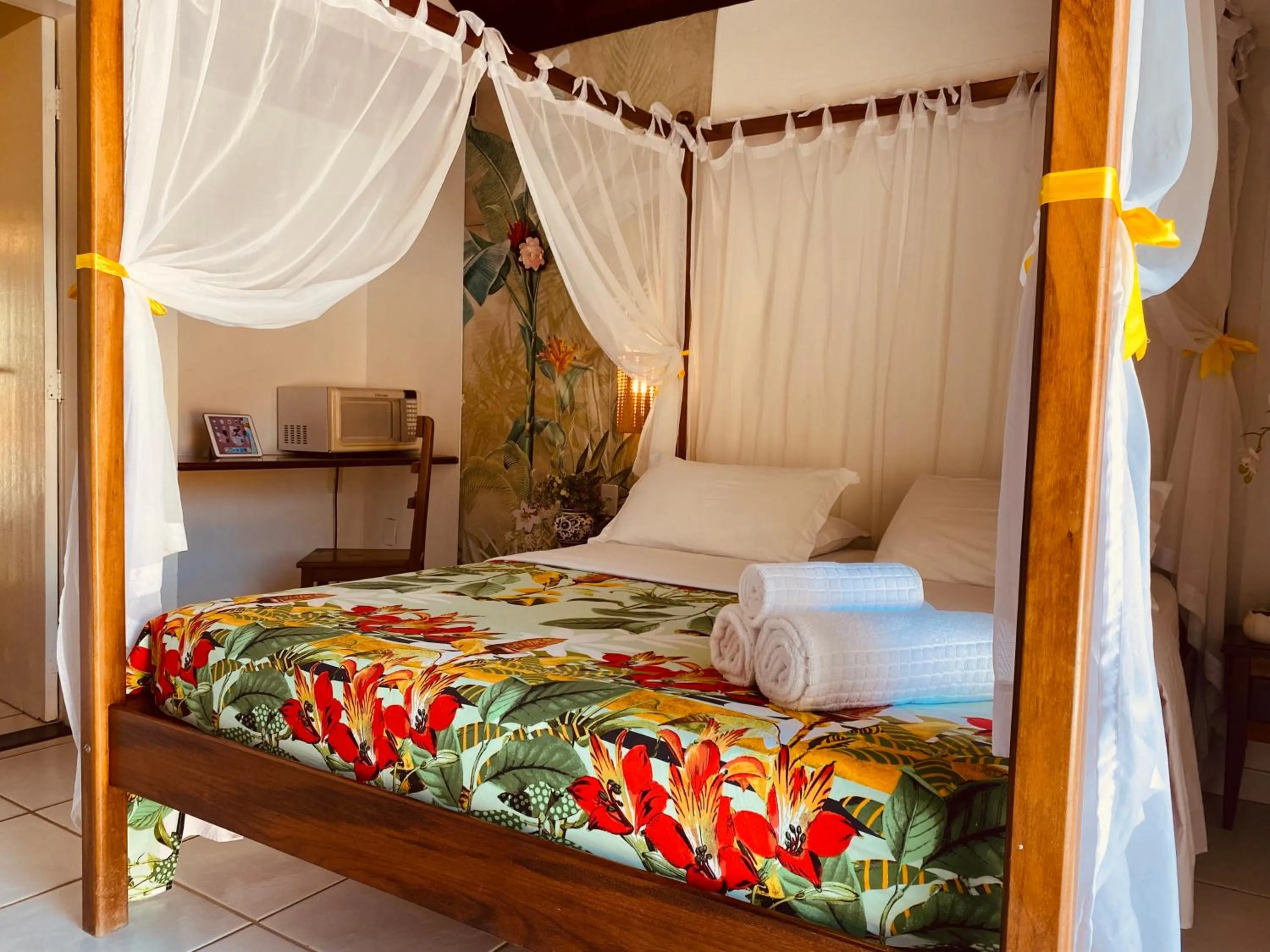 Bed in Villa Baobá Pousada & Spa