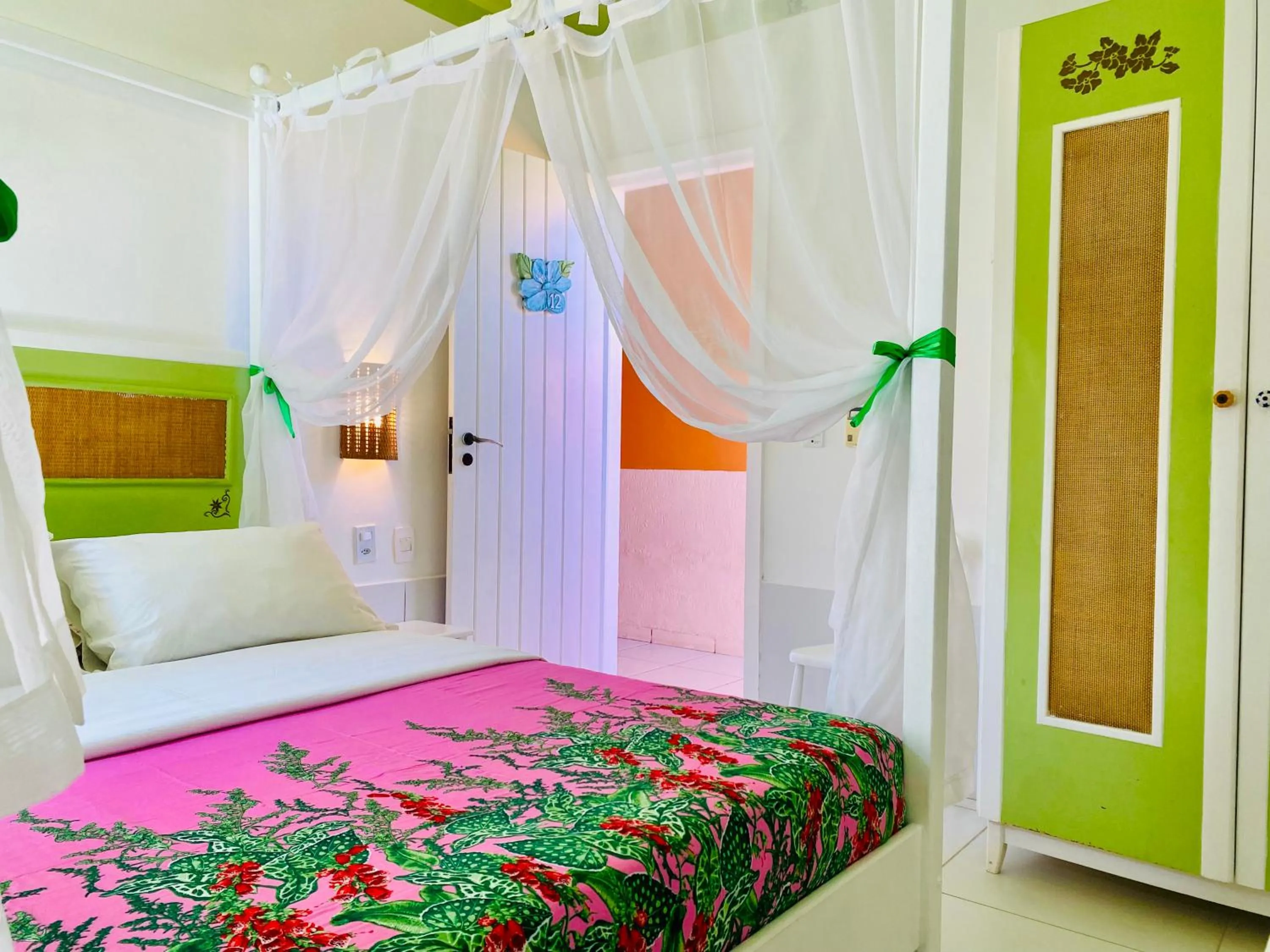 Bed in Villa Baobá Pousada & Spa