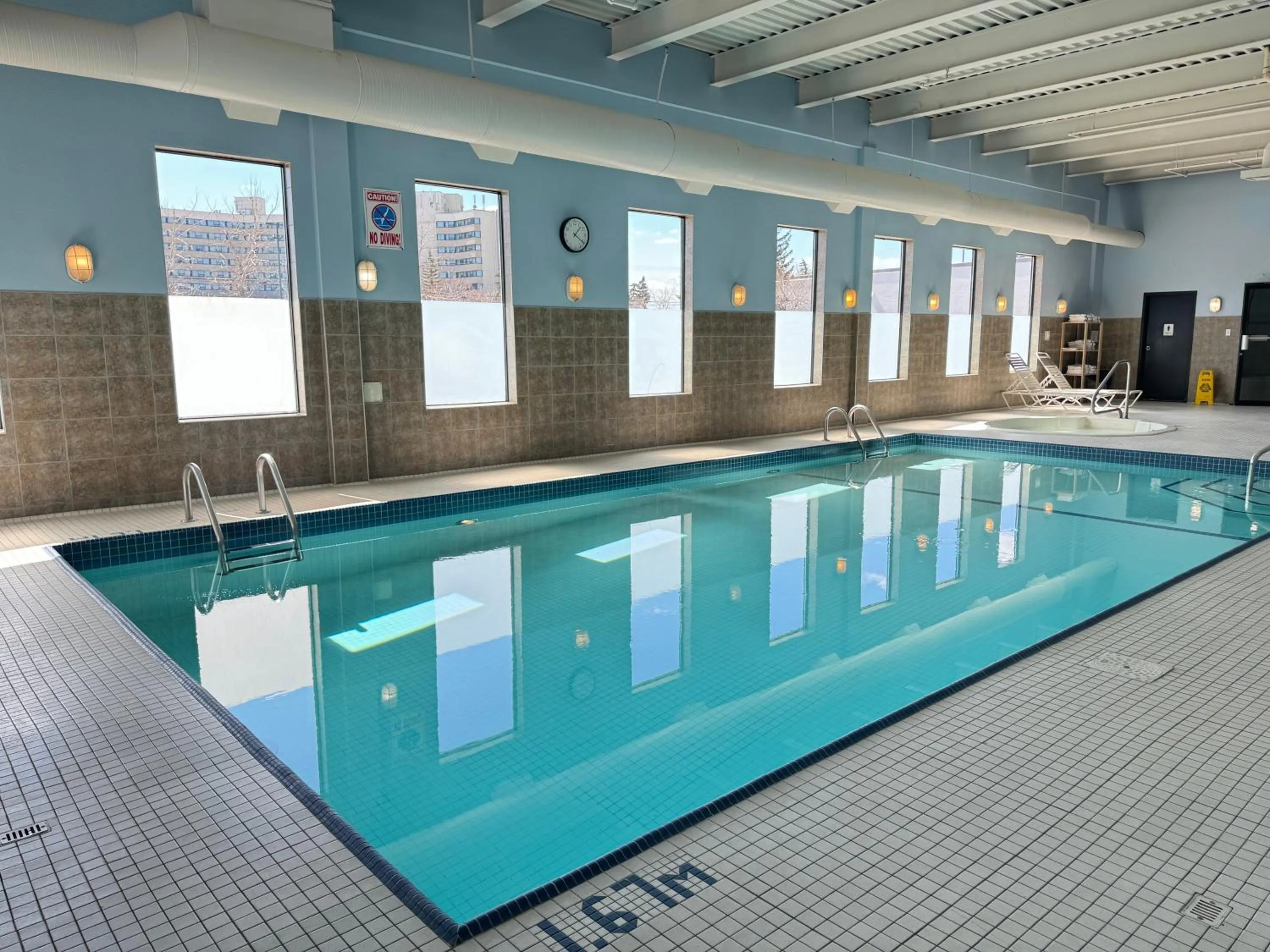 Pool view in Divya Sutra Plaza and Conference Centre Calgary Airport