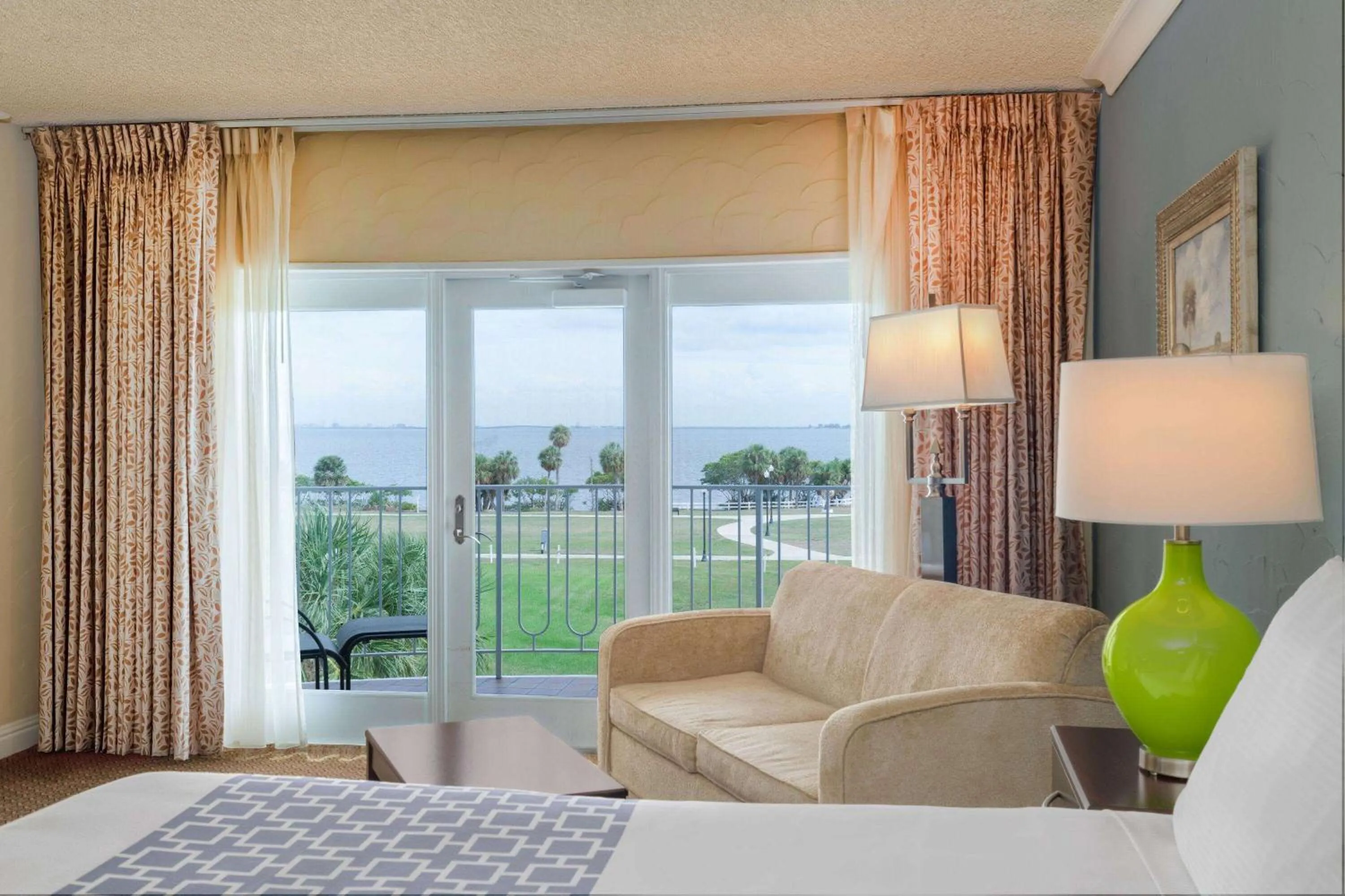 Bed in Safety Harbor Resort & Spa Trademark Collection by Wyndham