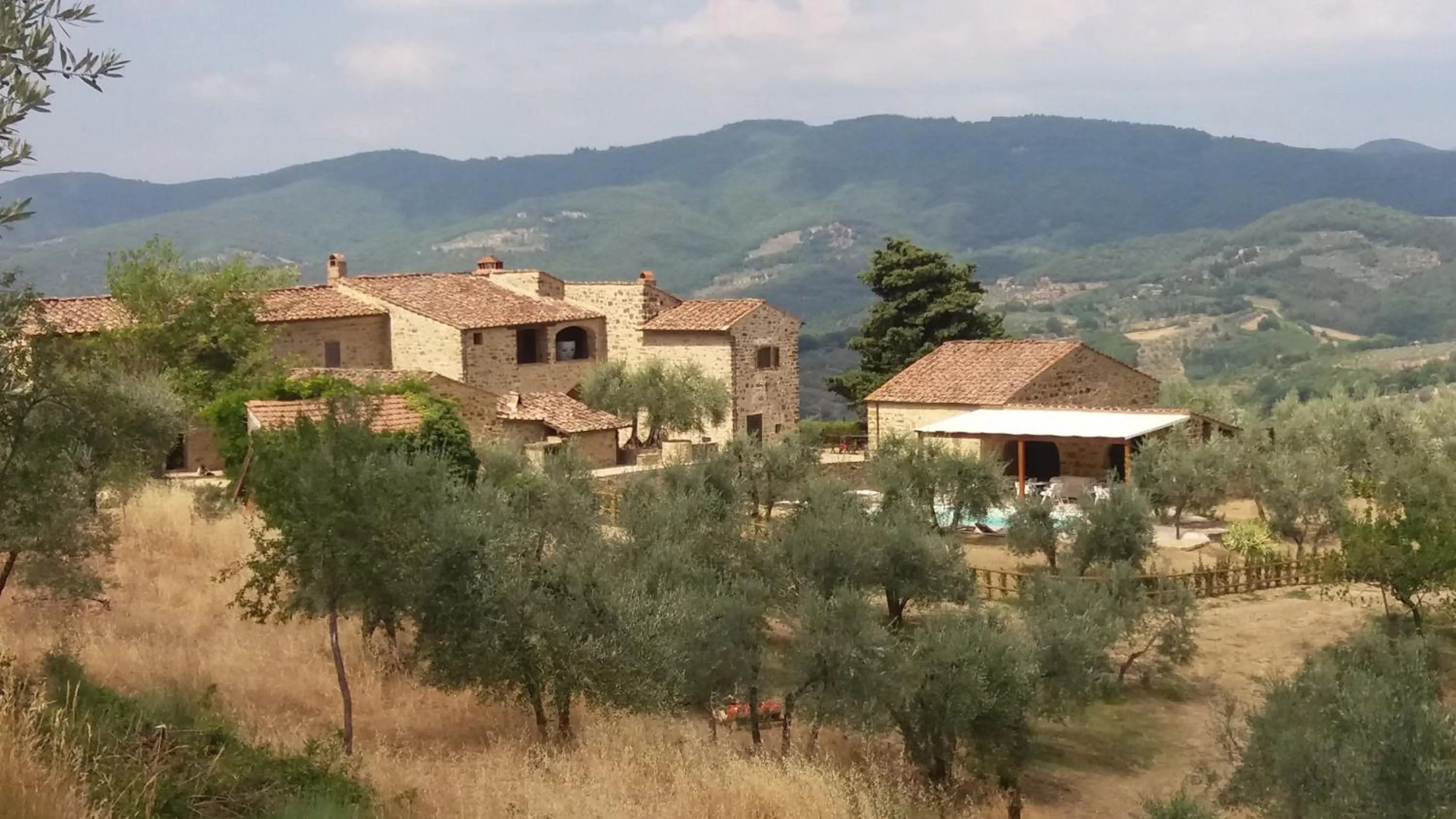 Mountain view in La Rimbecca Greve in Chianti