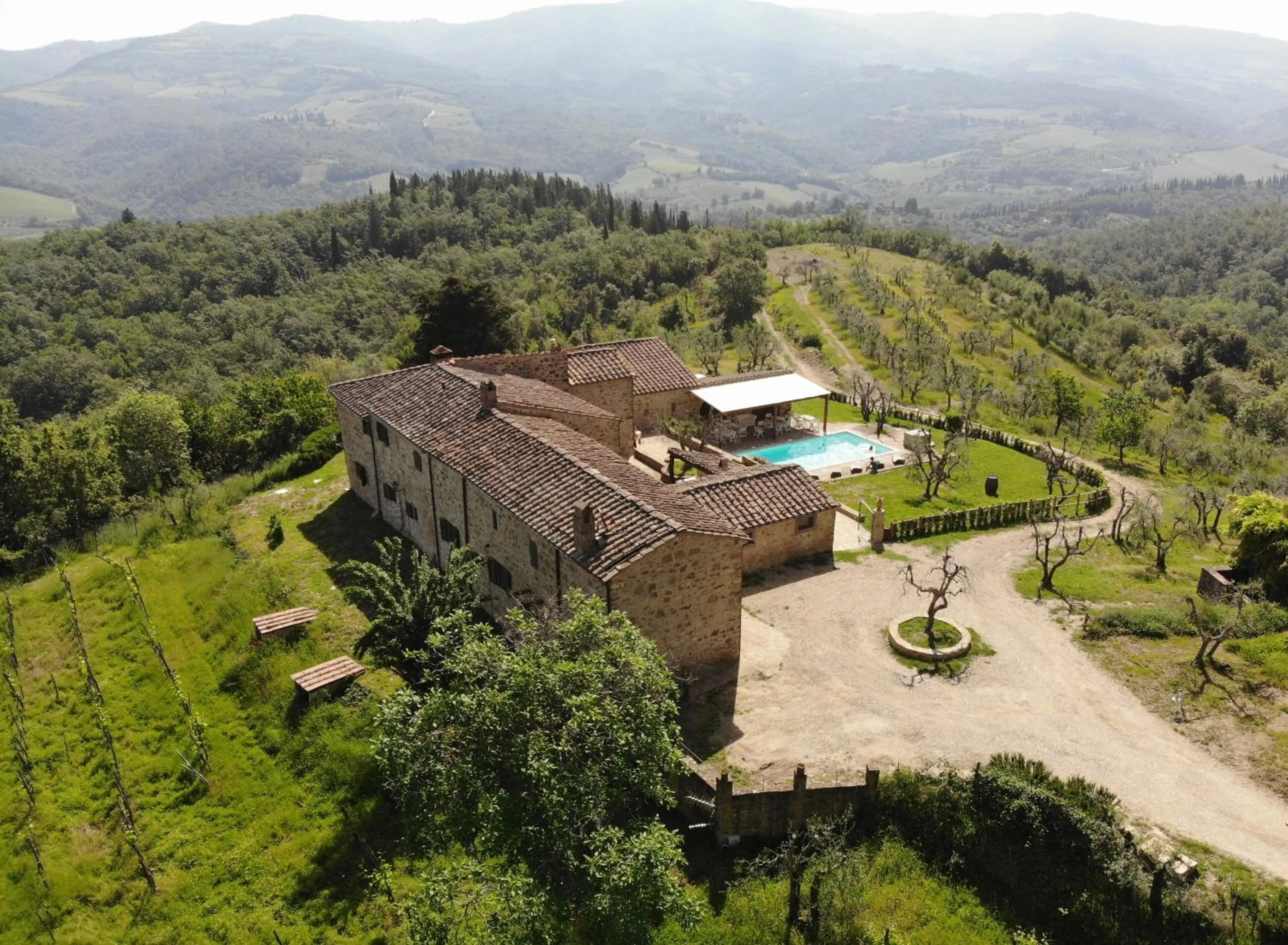 Bird's eye view in La Rimbecca Greve in Chianti