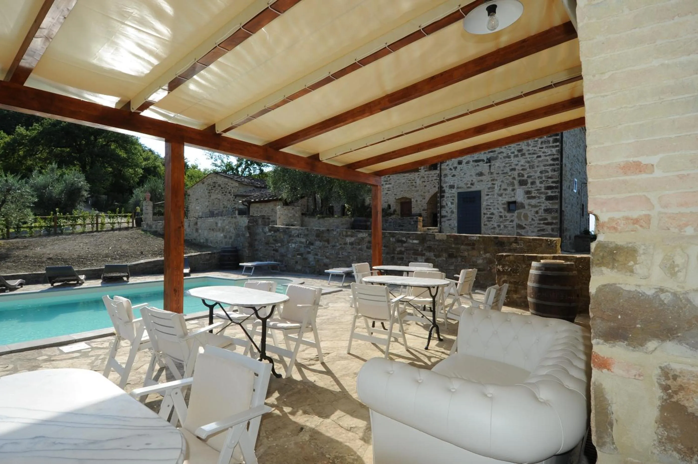 Living room in La Rimbecca Greve in Chianti