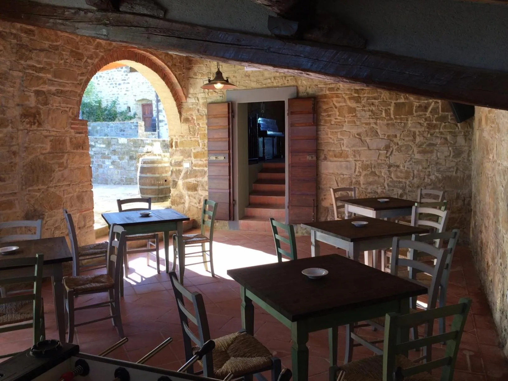Dining area in La Rimbecca Greve in Chianti