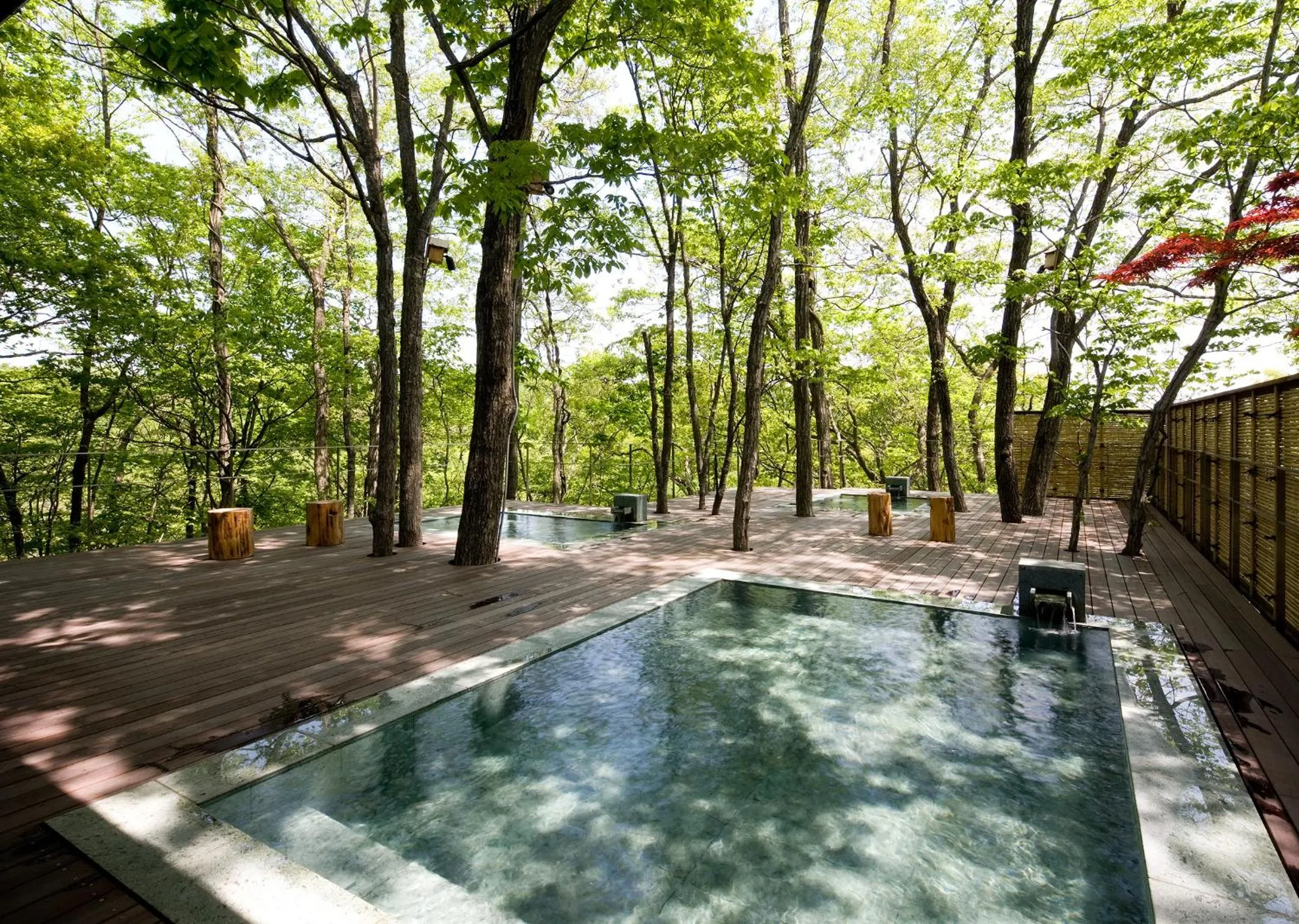 Open Air Bath in 竹泉荘 Chikusenso Onsen