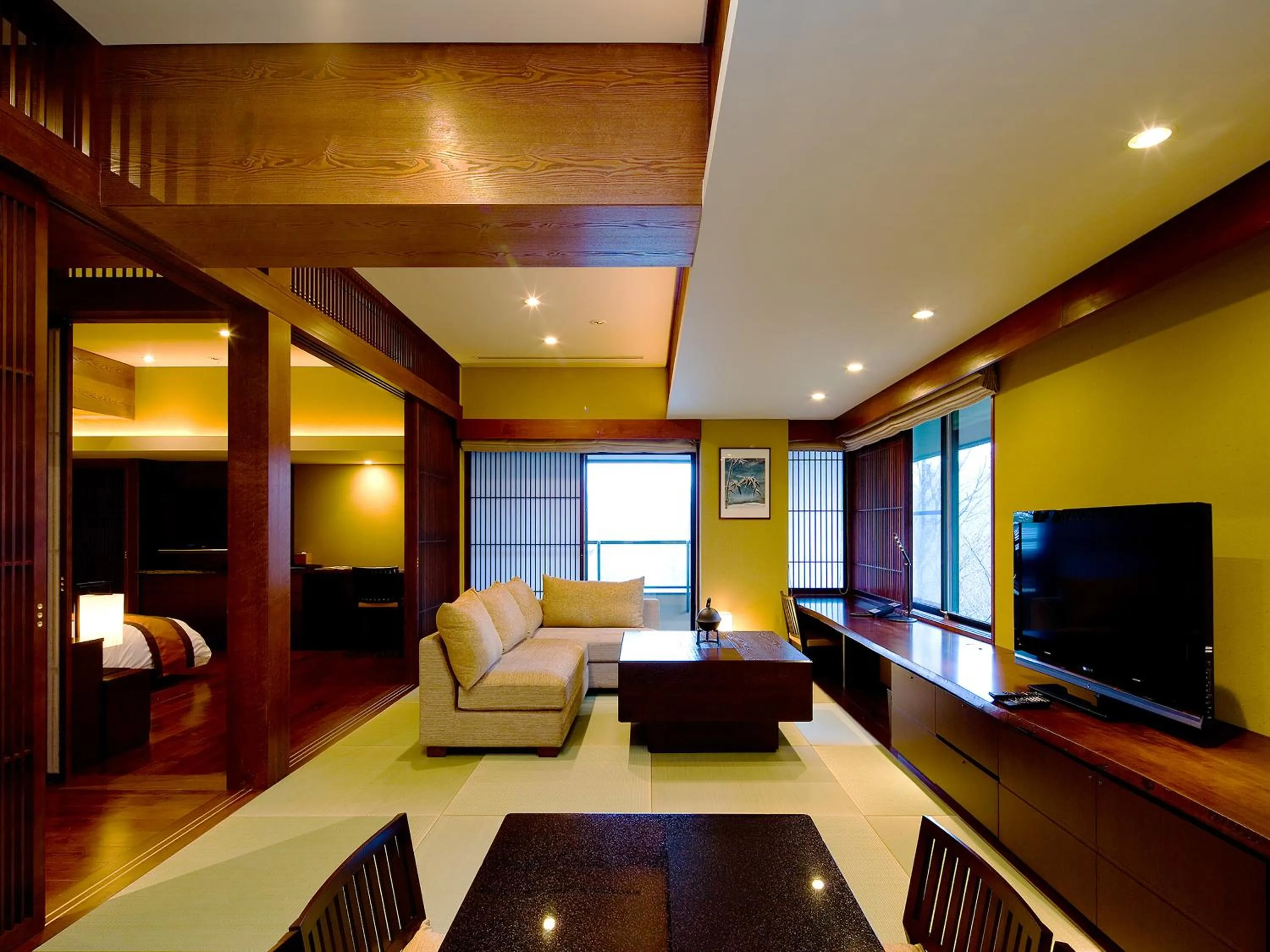 Living room in 竹泉荘 Chikusenso Onsen