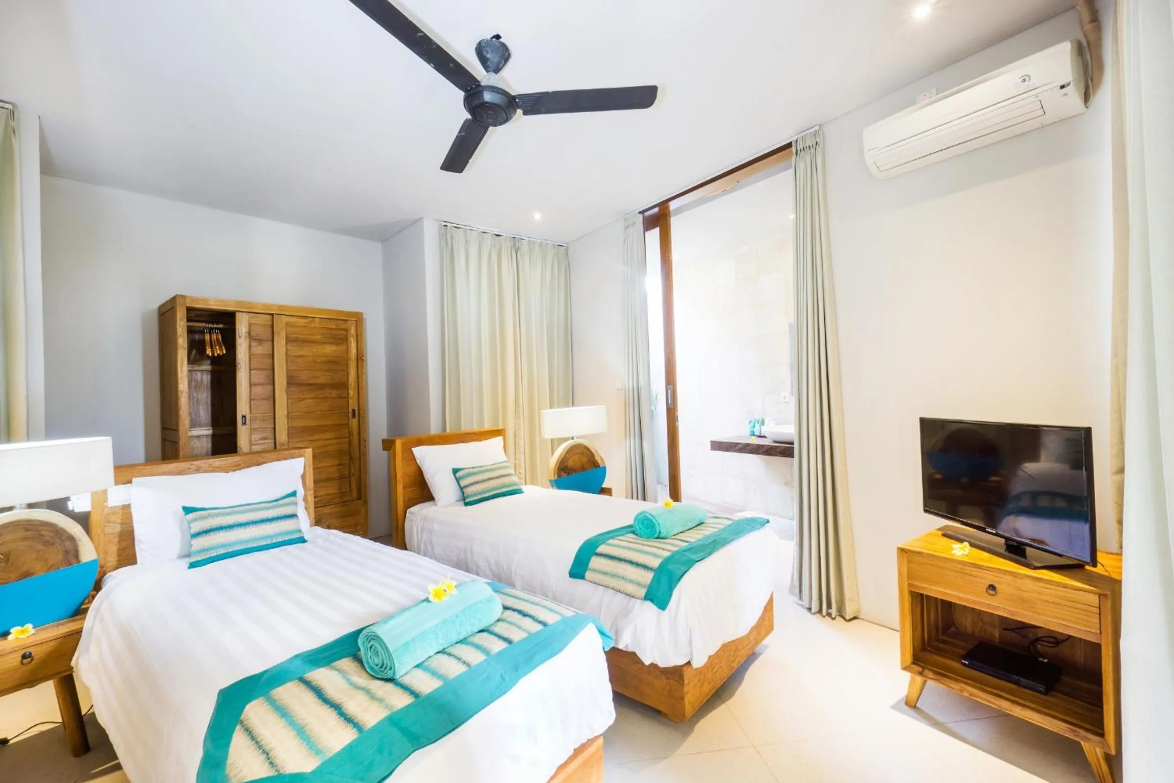 Bed in C-View Villas