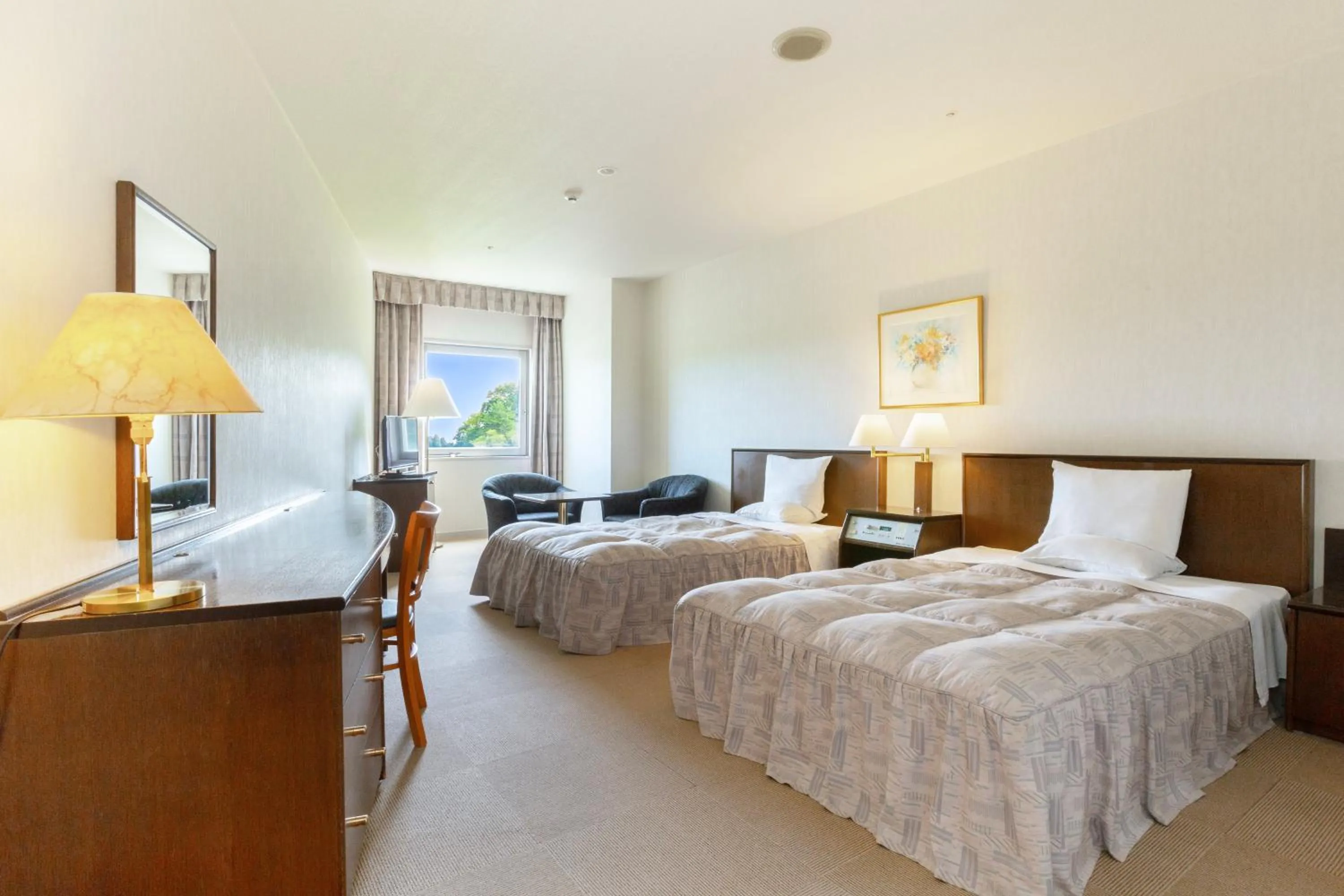 Bed in KAMENOI HOTEL Aomori Makado