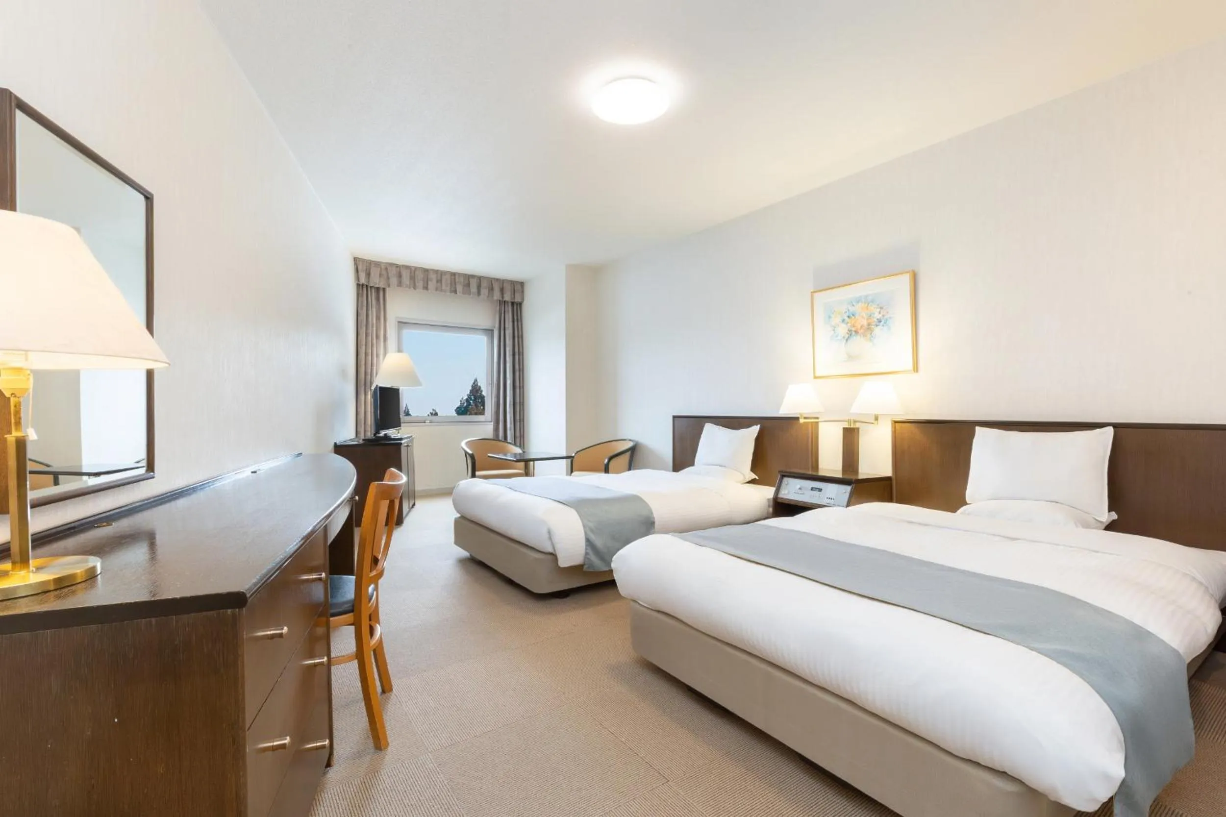 Photo of the whole room, Bed in KAMENOI HOTEL Aomori Makado