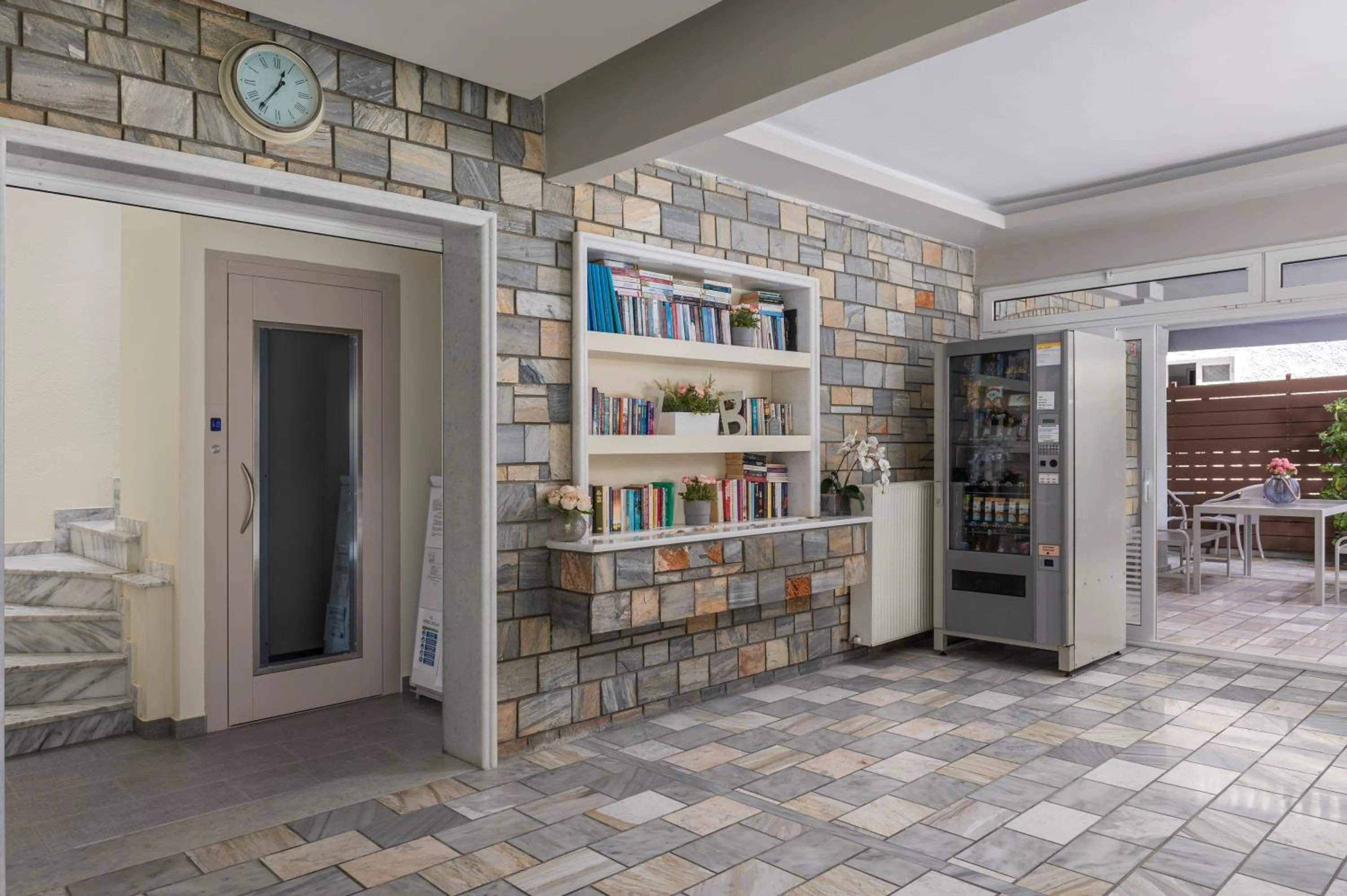 Library in Ouzas luxury Hotel