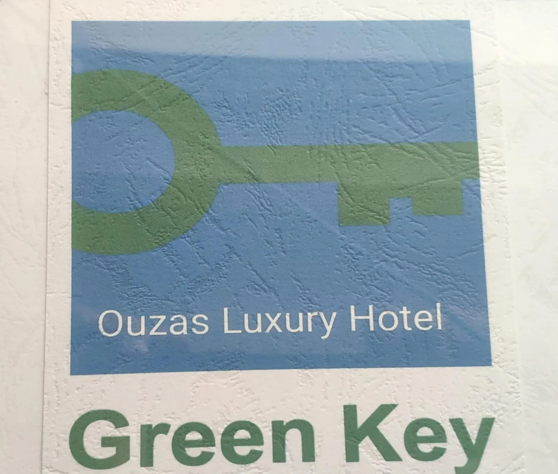 Certificate/Award in Ouzas luxury Hotel