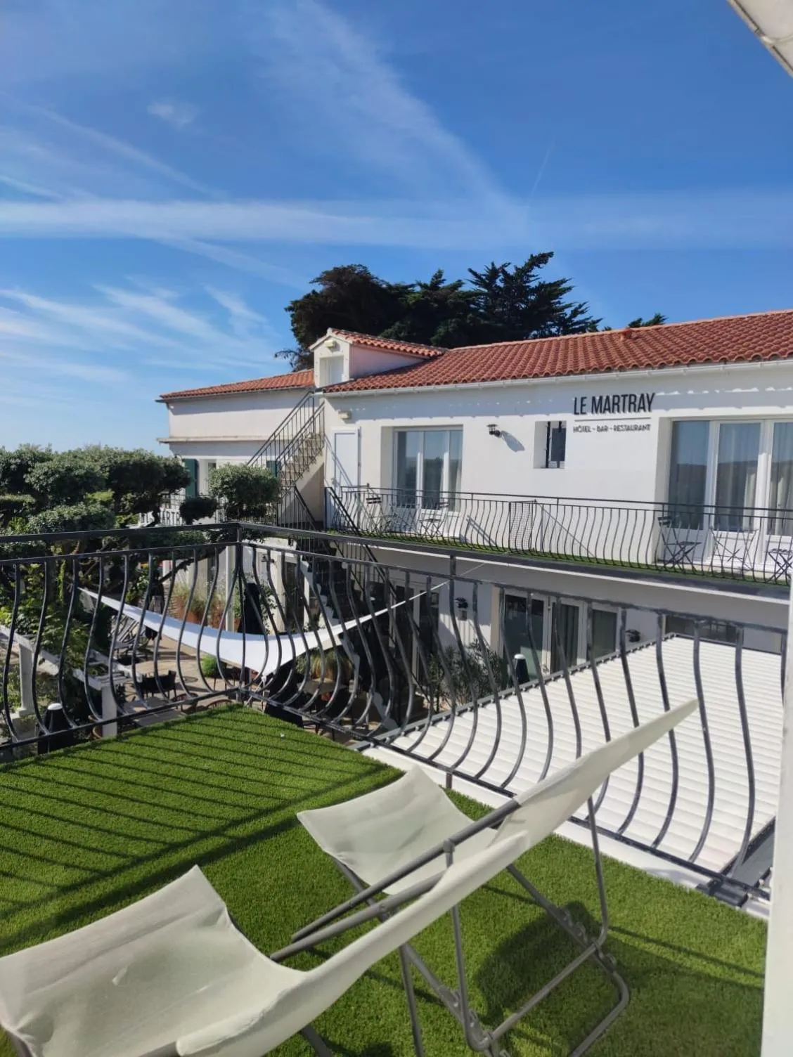 Balcony/Terrace in Hôtel Le Martray