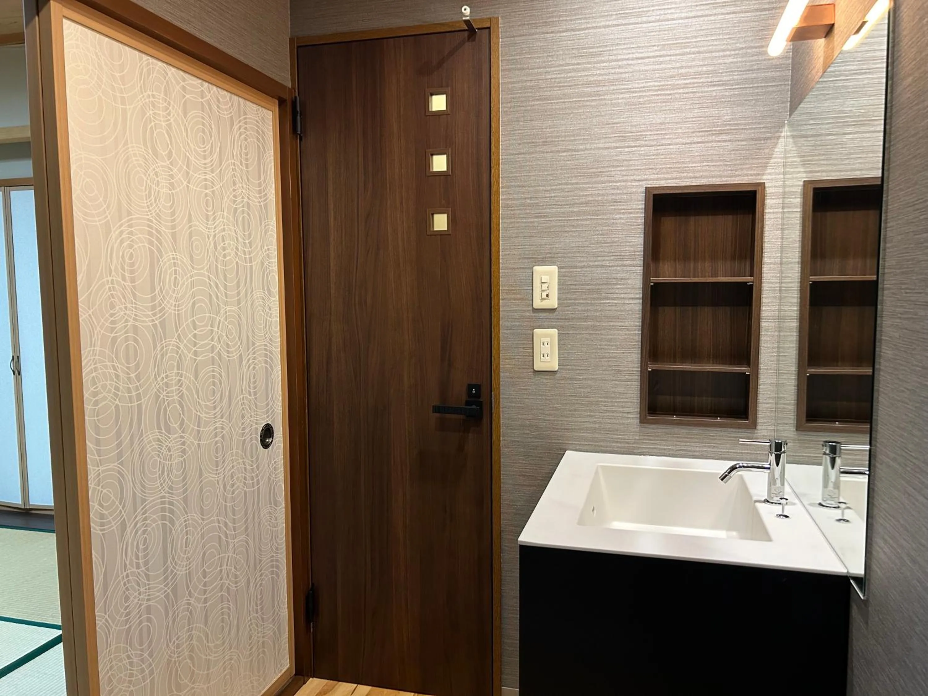 Kitchen or kitchenette in La se ri Resort and Stay