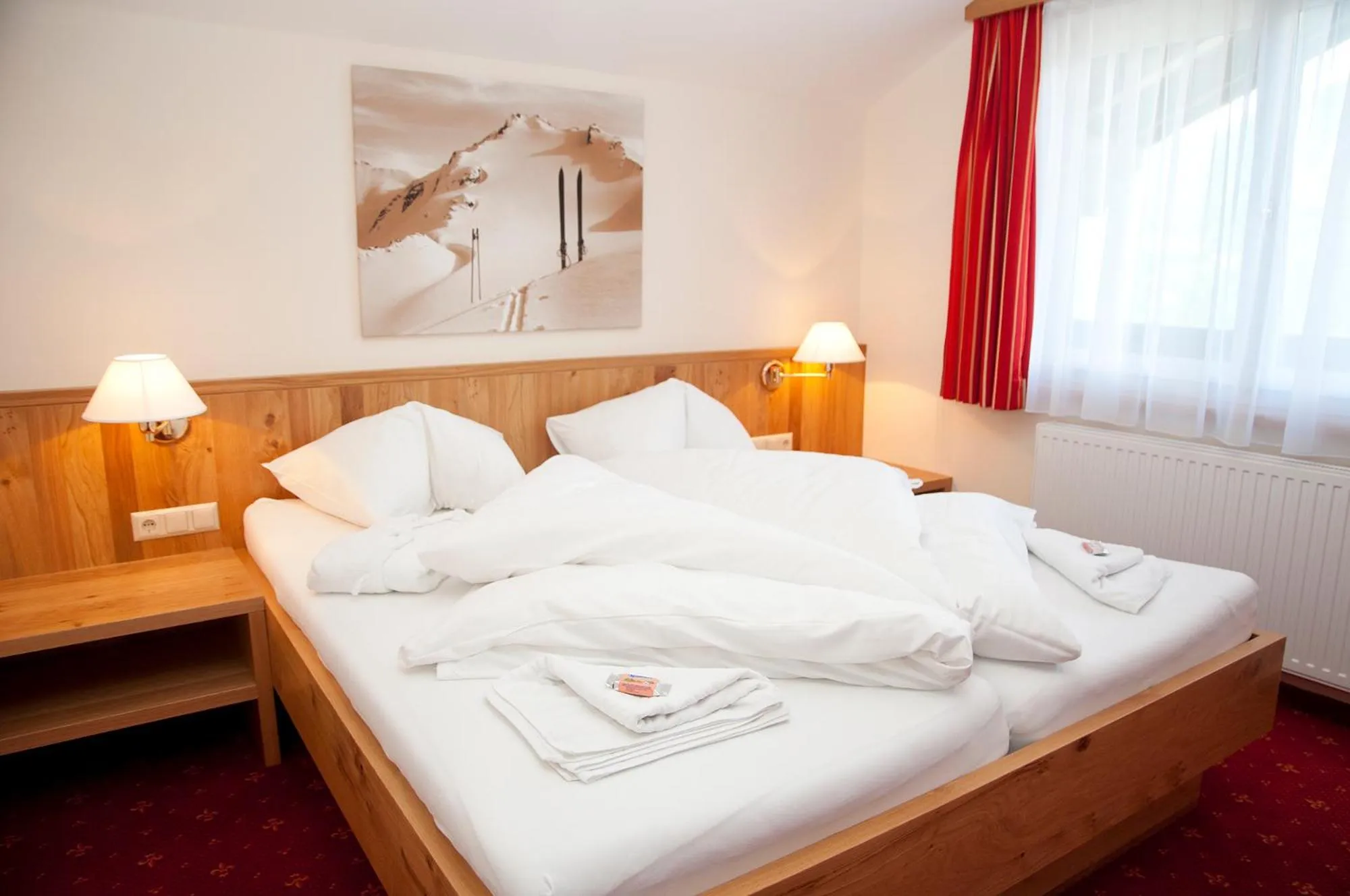 Bed in Panoramahotel Gürtl