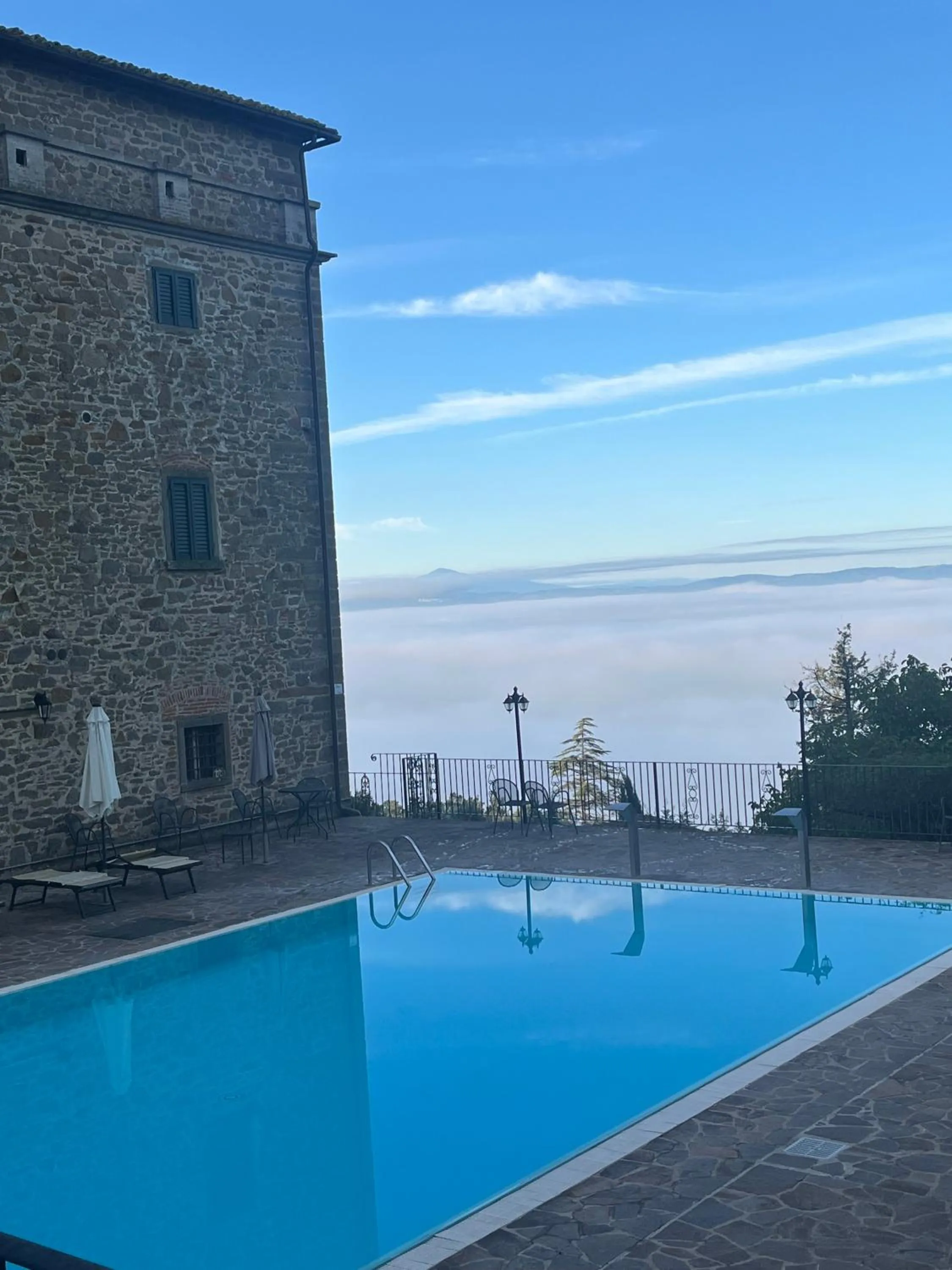 Pool view in Villa Schiatti