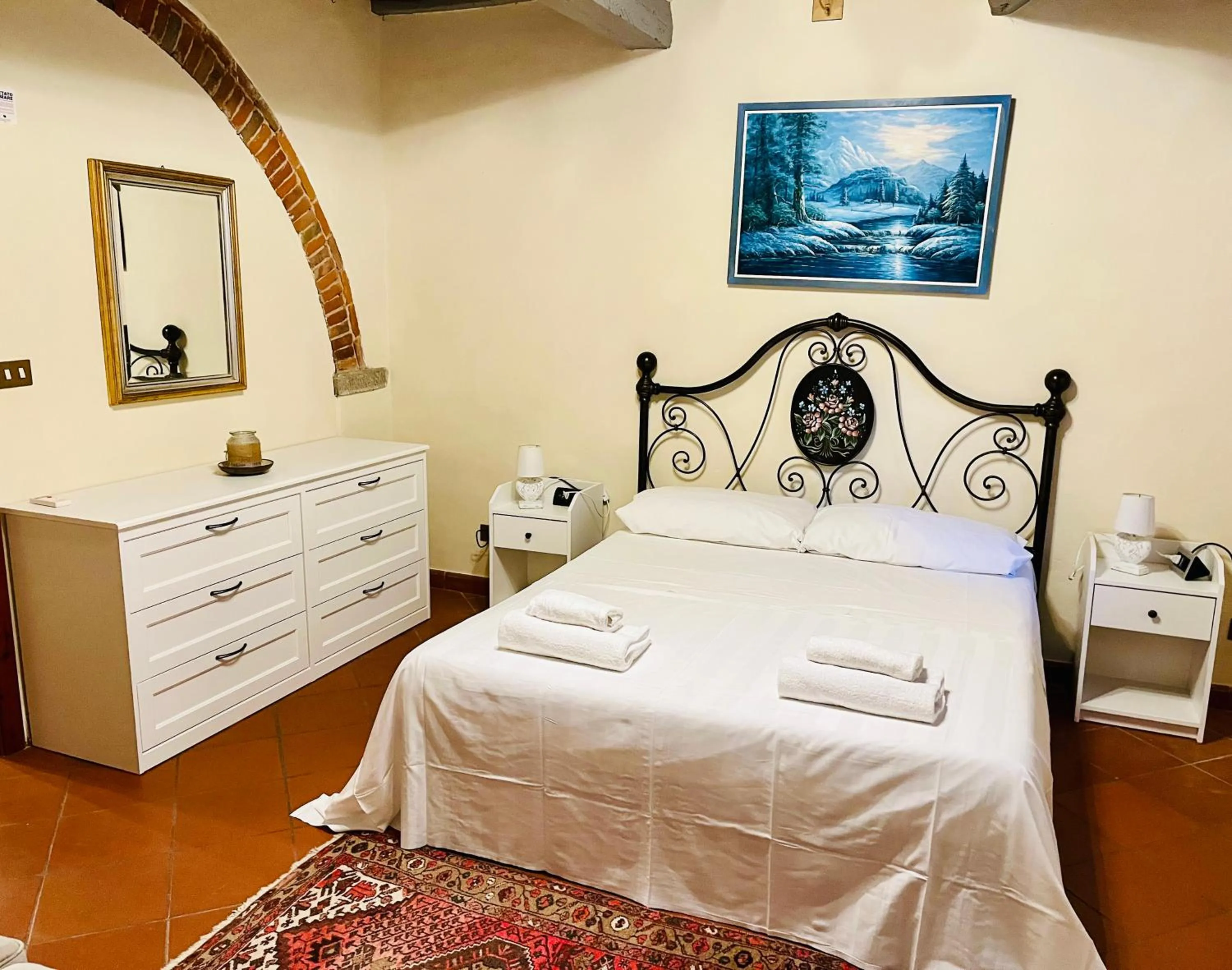 Bedroom, Bed in Villa Schiatti