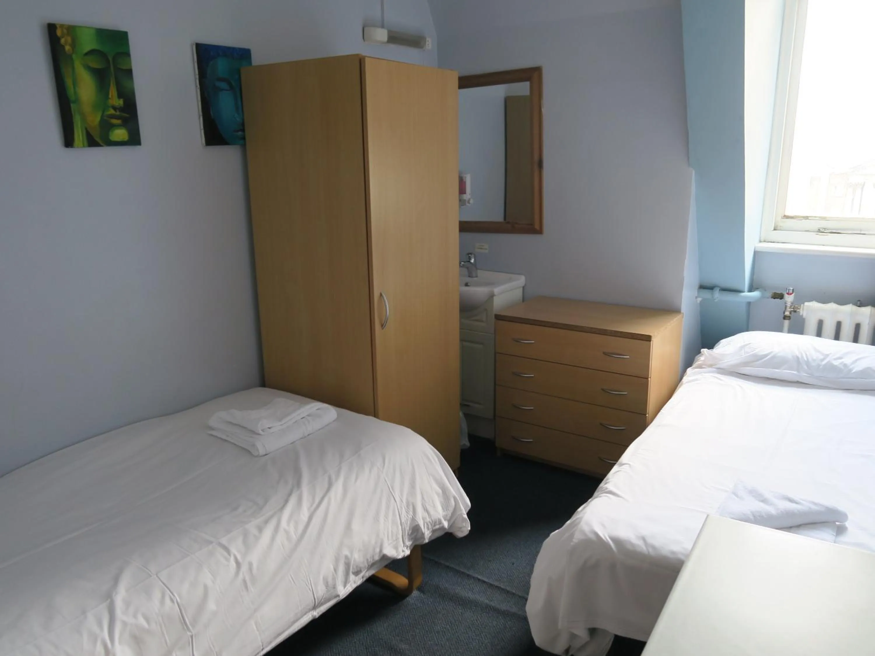 Bed in Hotel Strand Continental