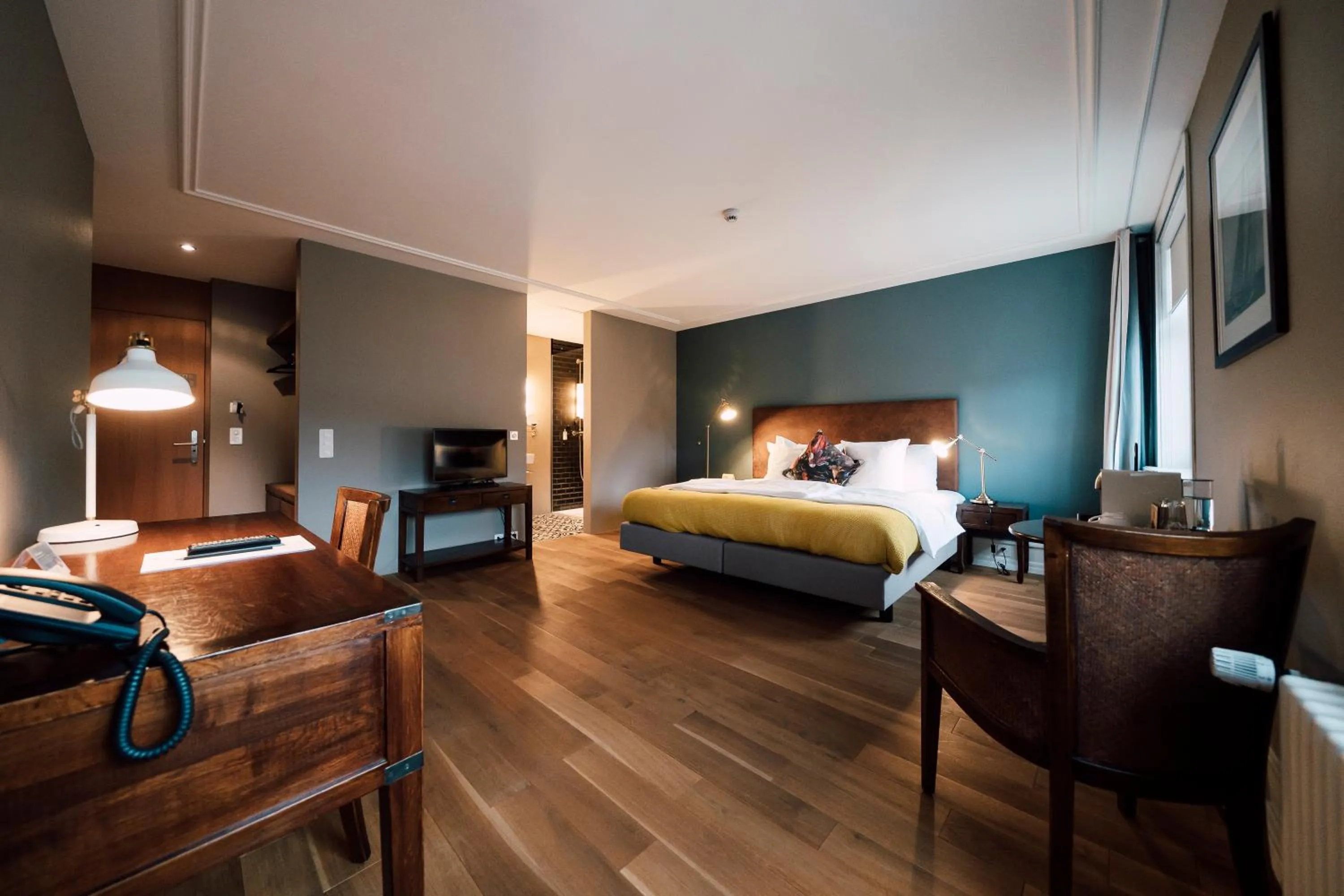 TV and multimedia, Bed in Blue City Boutique Hotel