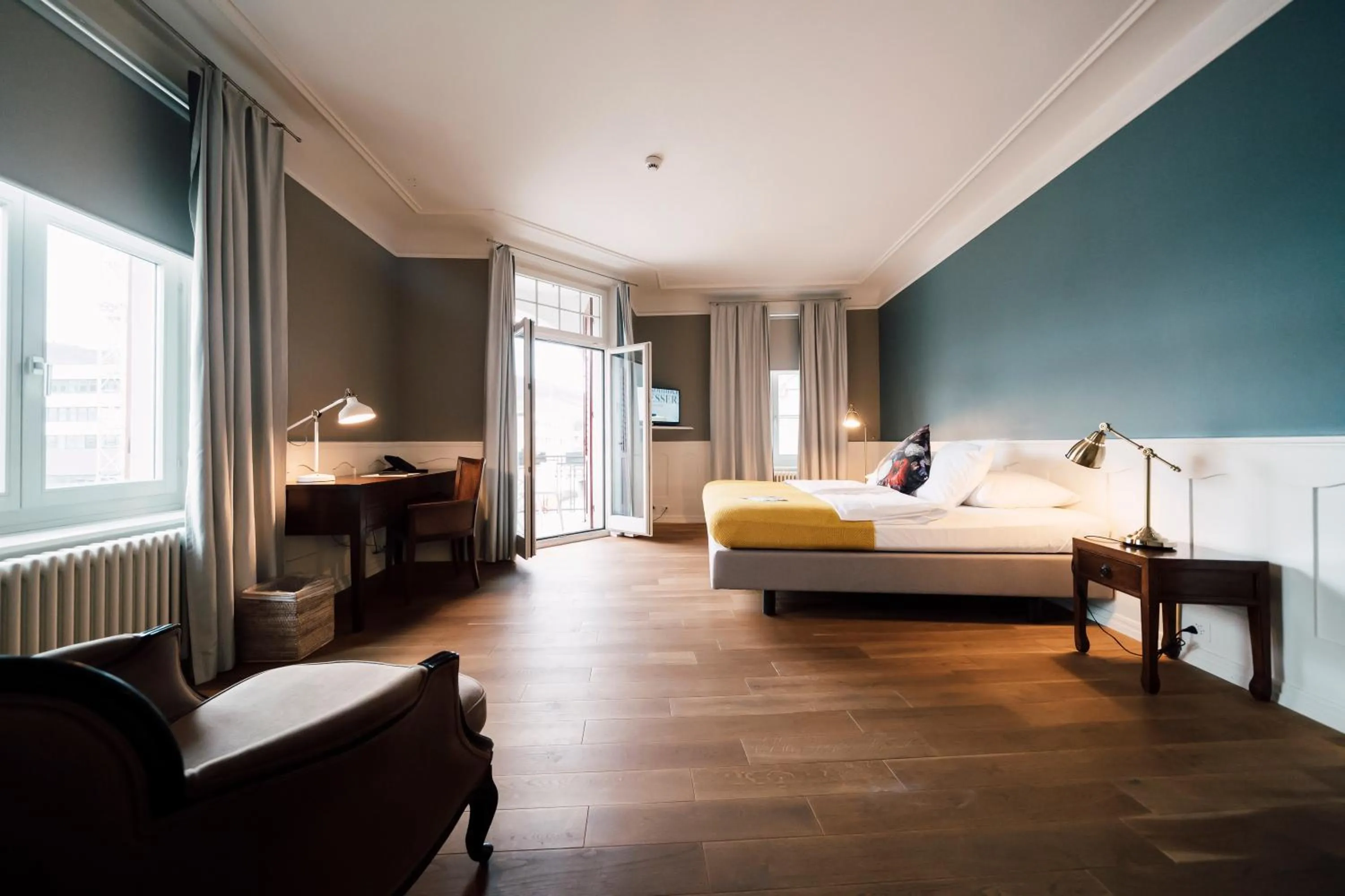 Bedroom, Bed in Blue City Boutique Hotel