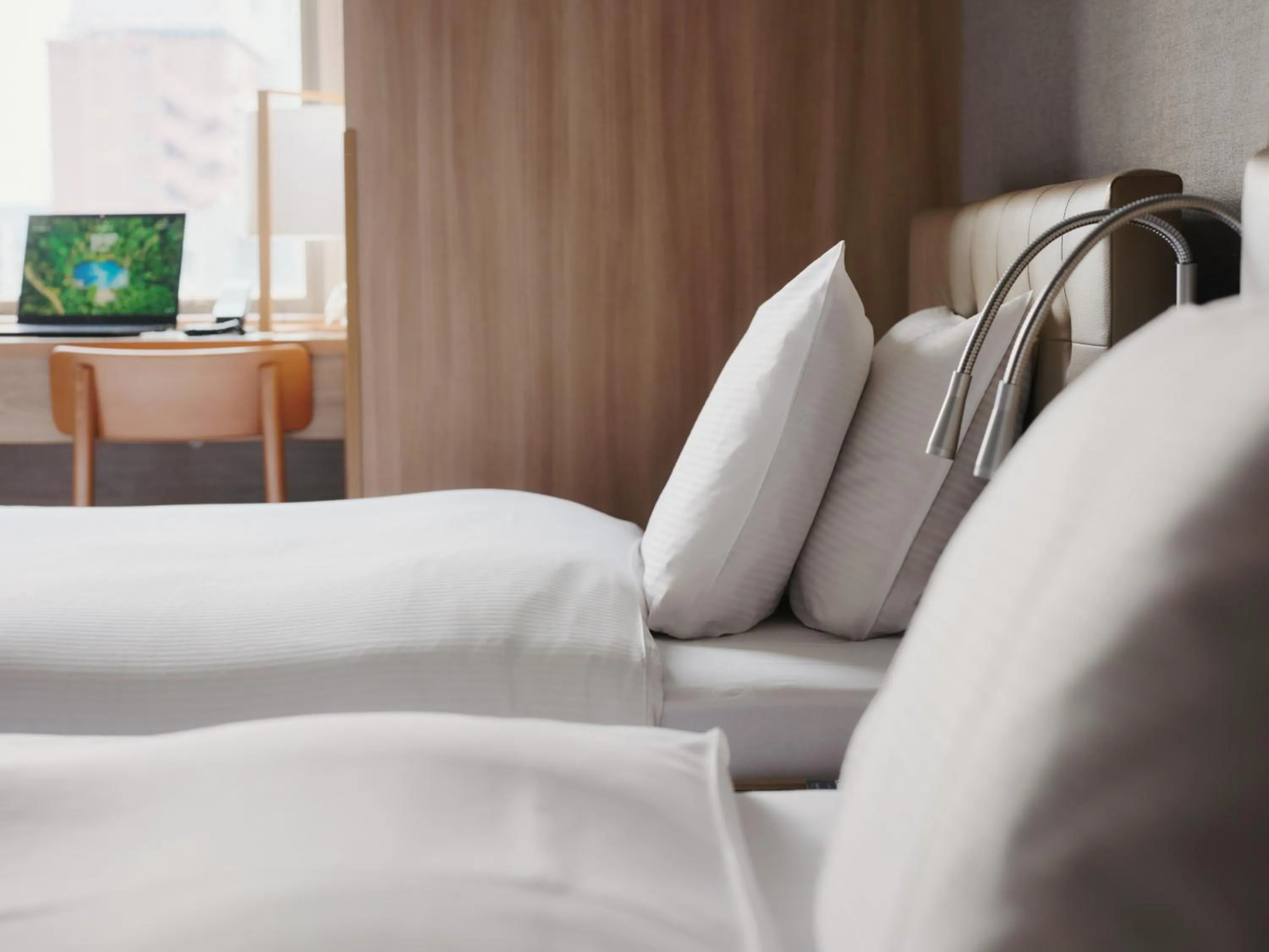 Bed in hotel MONday Haneda Airport