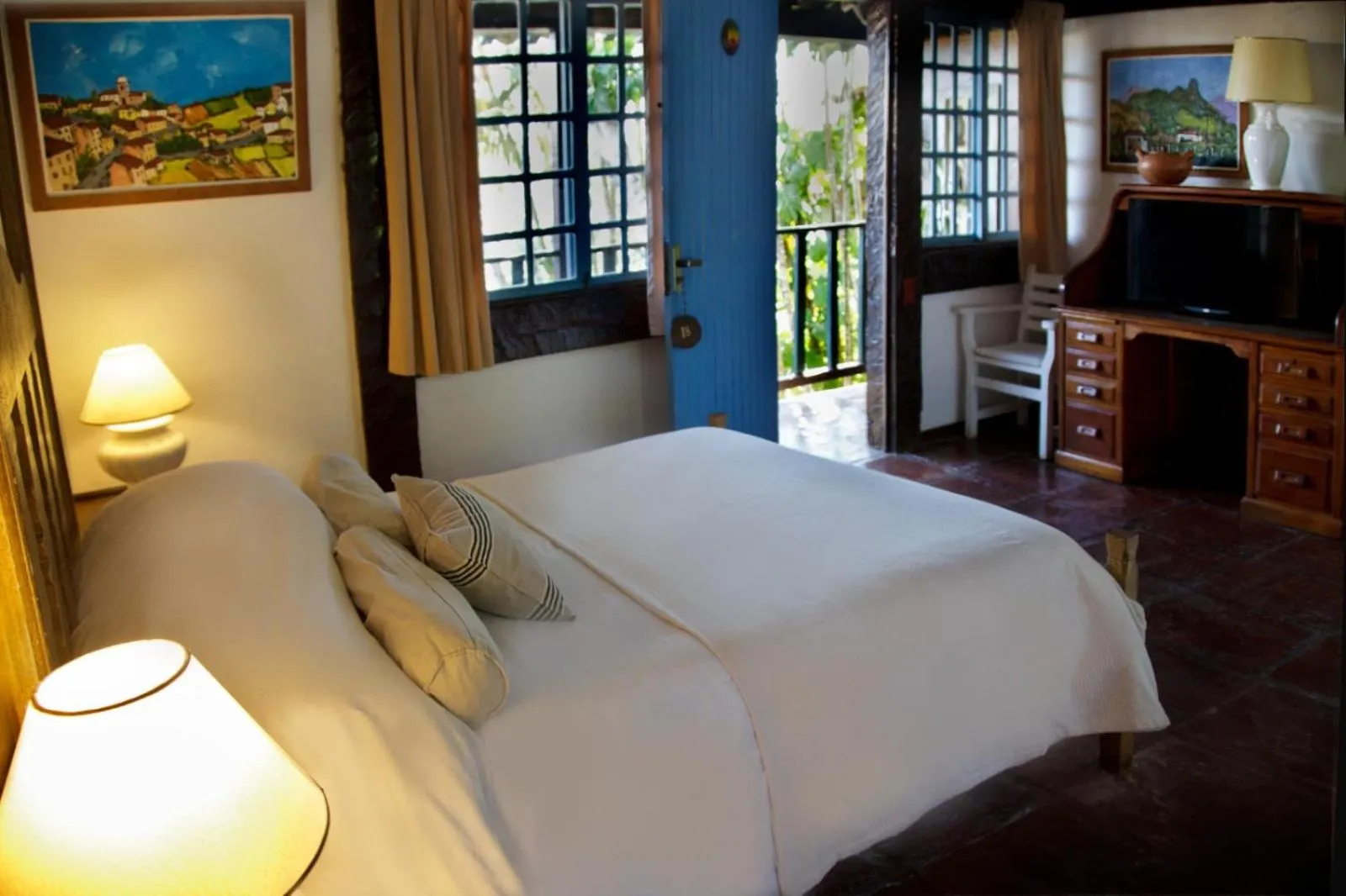 Bed in Pousada Vila do Mar