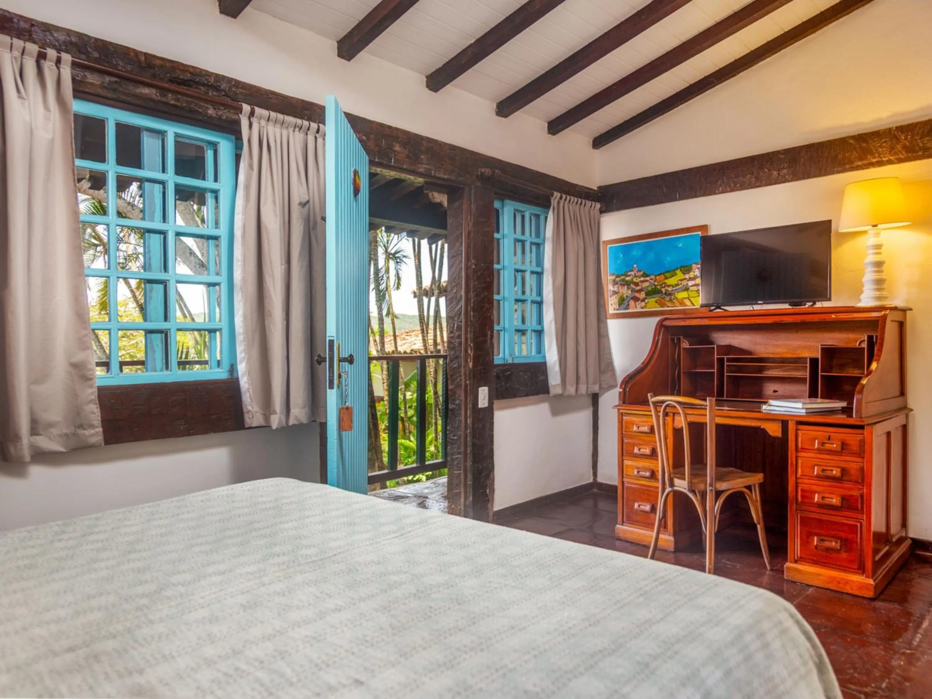 Bed in Pousada Vila do Mar