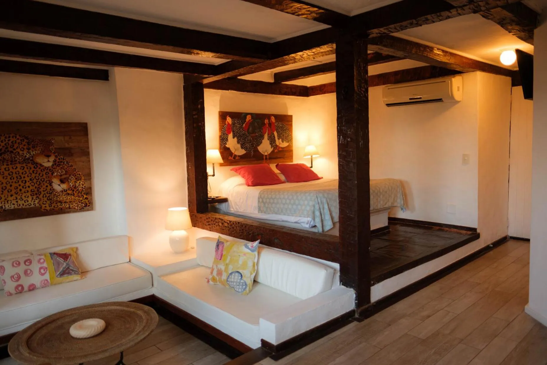 Bed in Pousada Vila do Mar