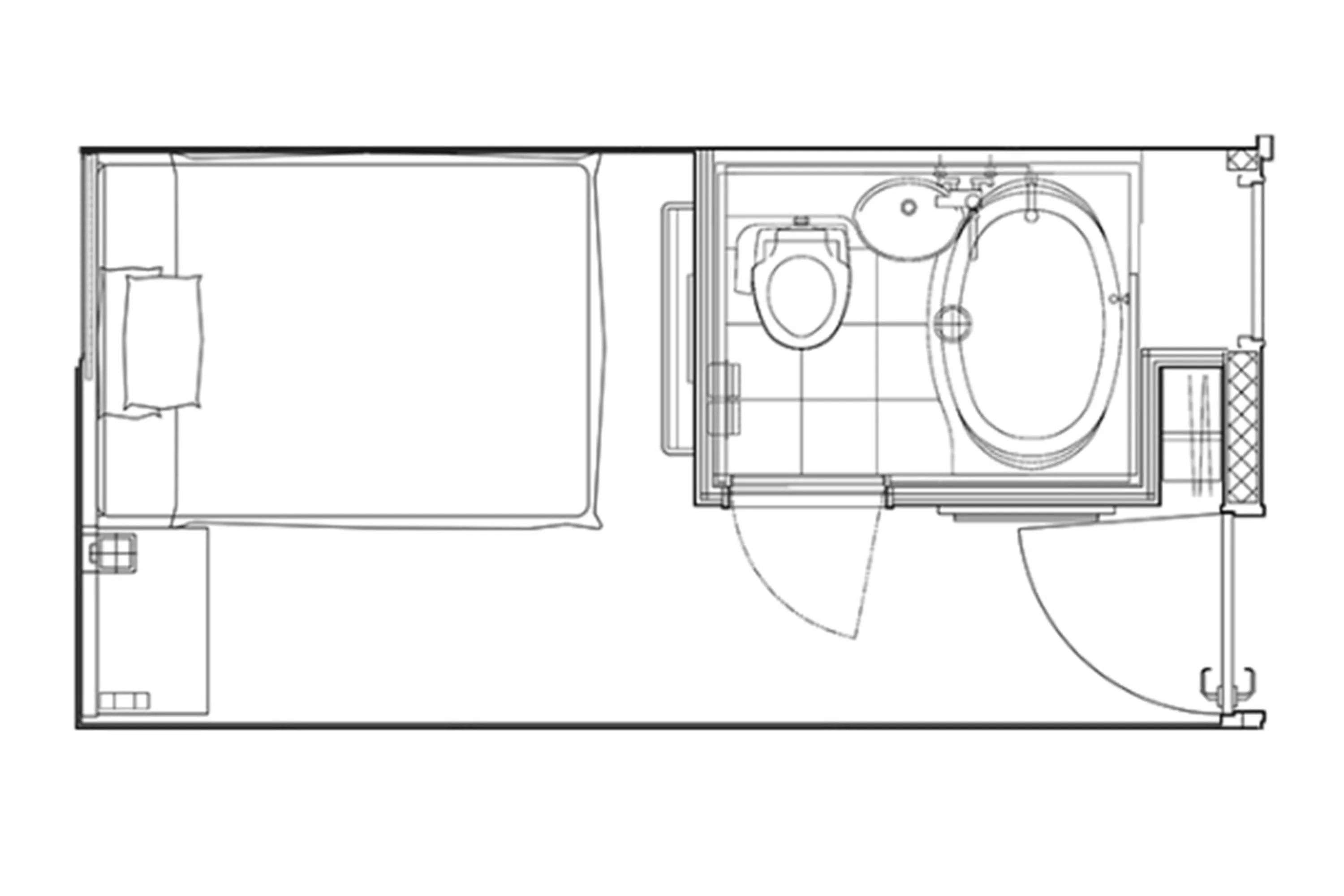 Floor plan in Hotel Nihonbashi Saibo