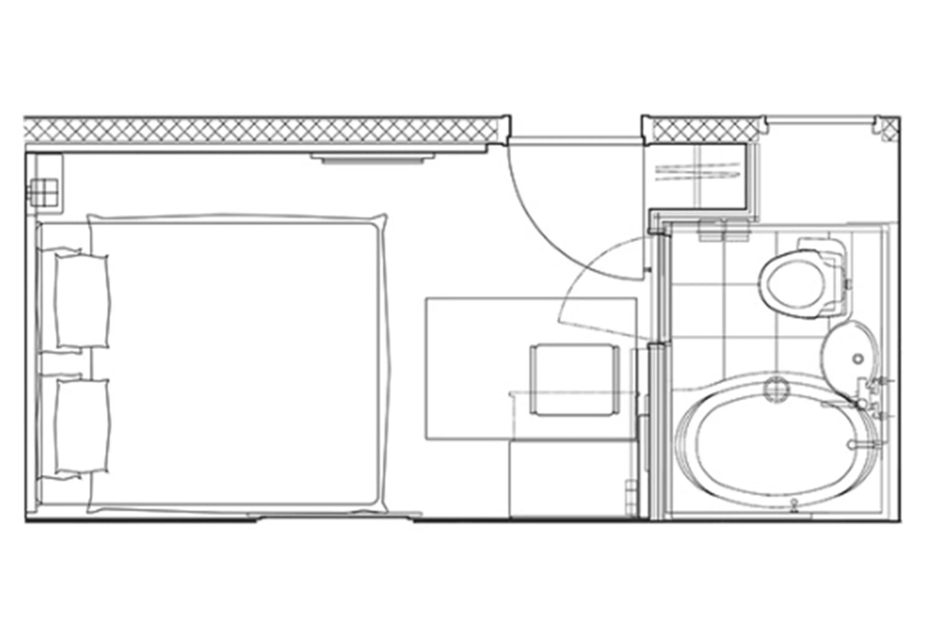 Floor plan in Hotel Nihonbashi Saibo