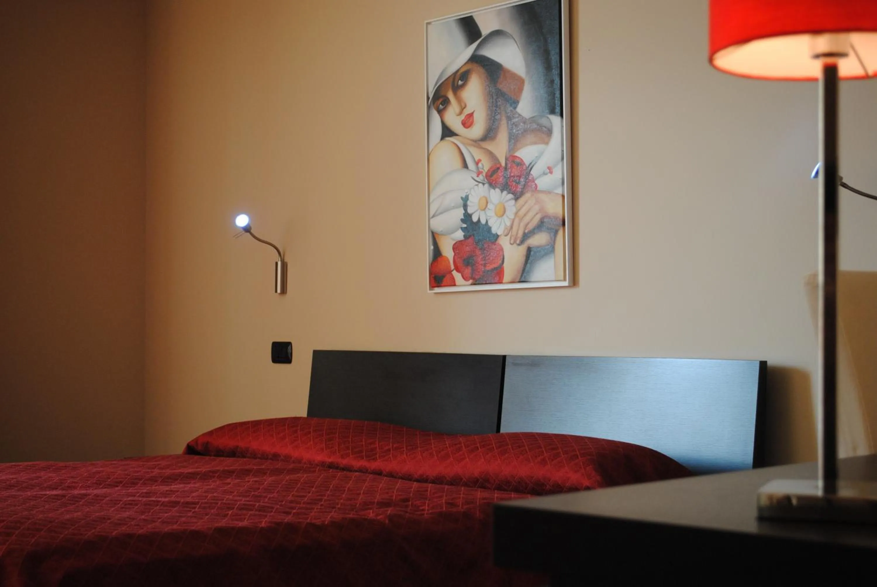 View (from property/room), Bed in Hotel Villa Smeralda