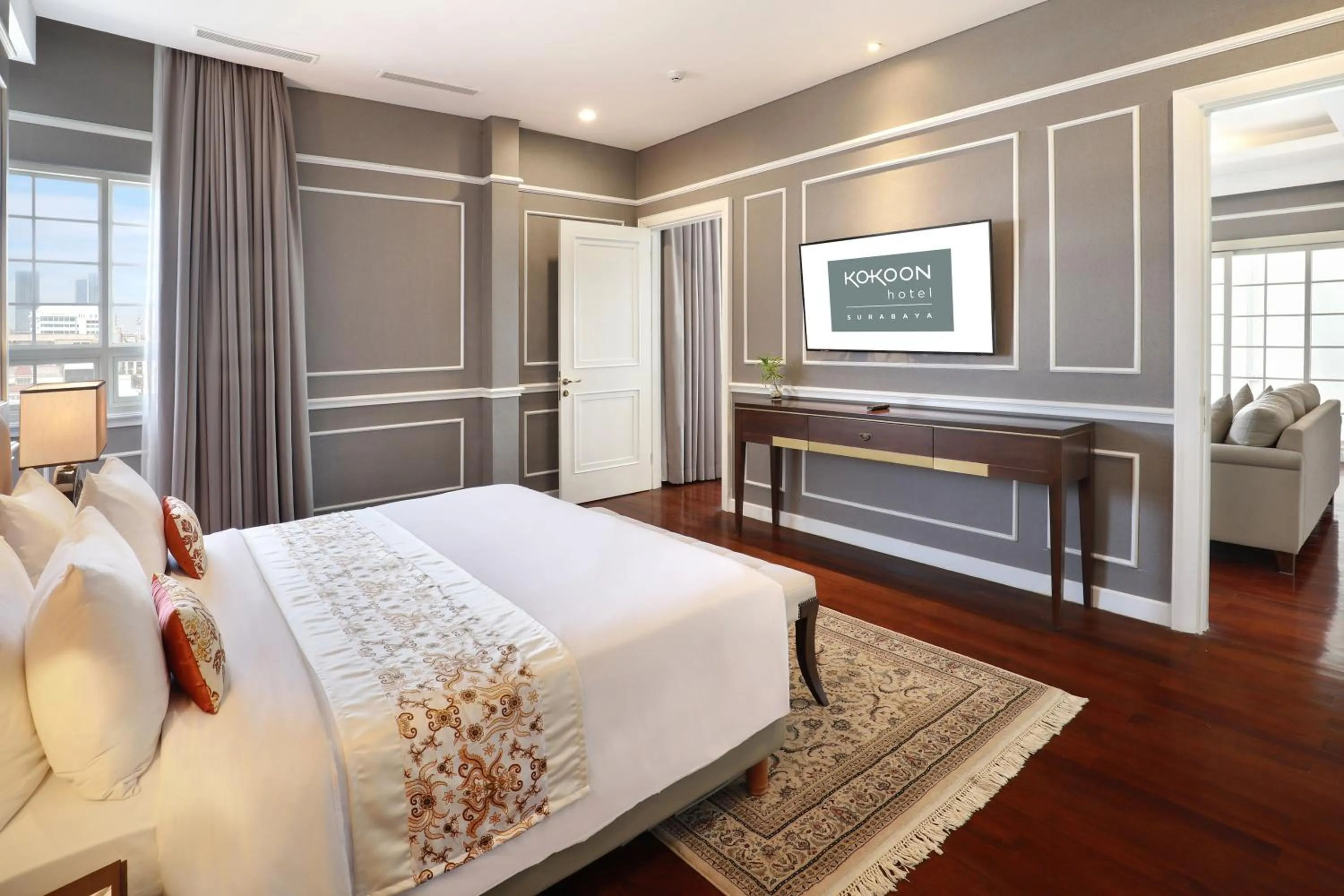 Bed in Kokoon Hotel Surabaya