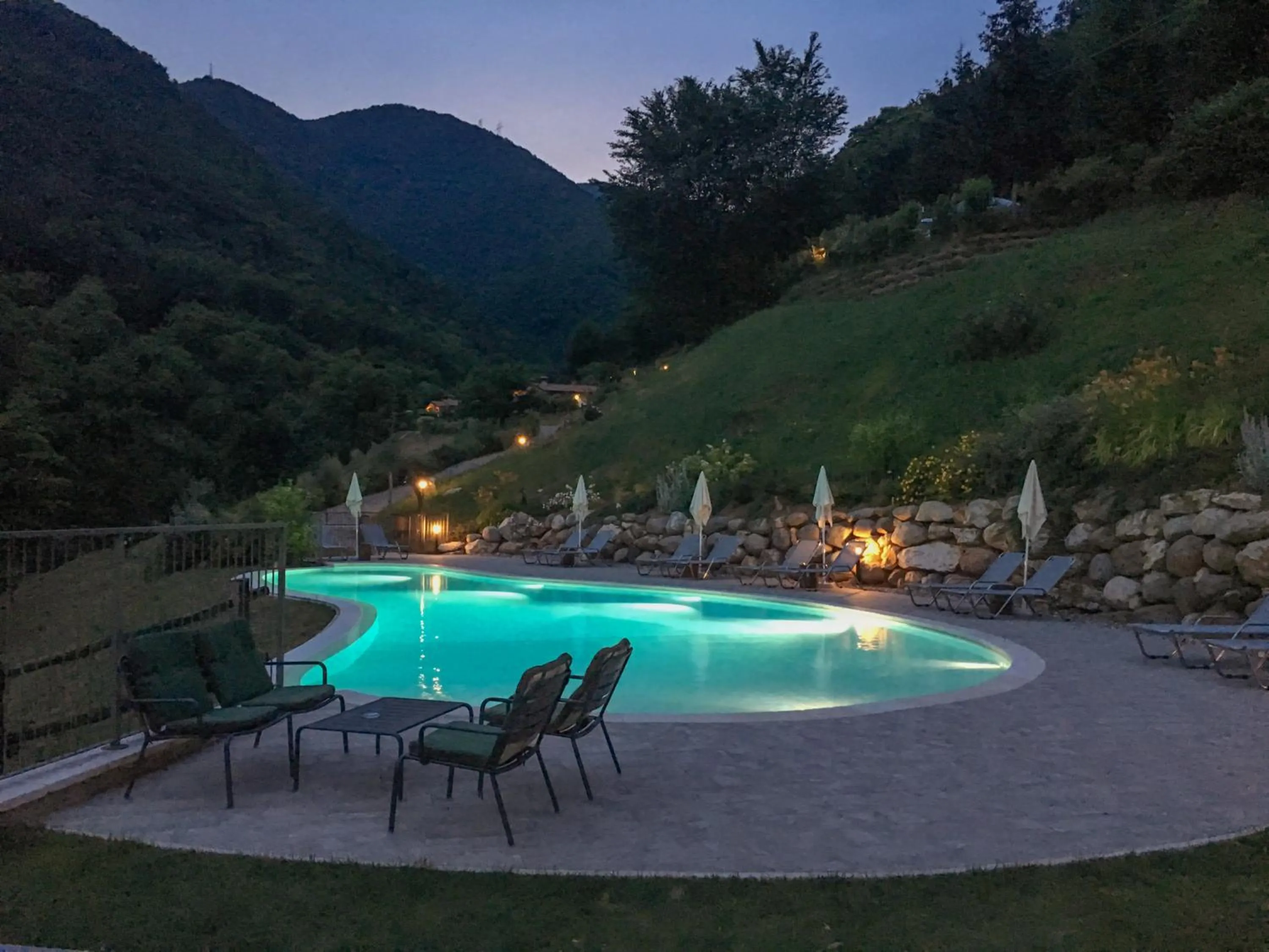 Swimming pool in La Fontanina