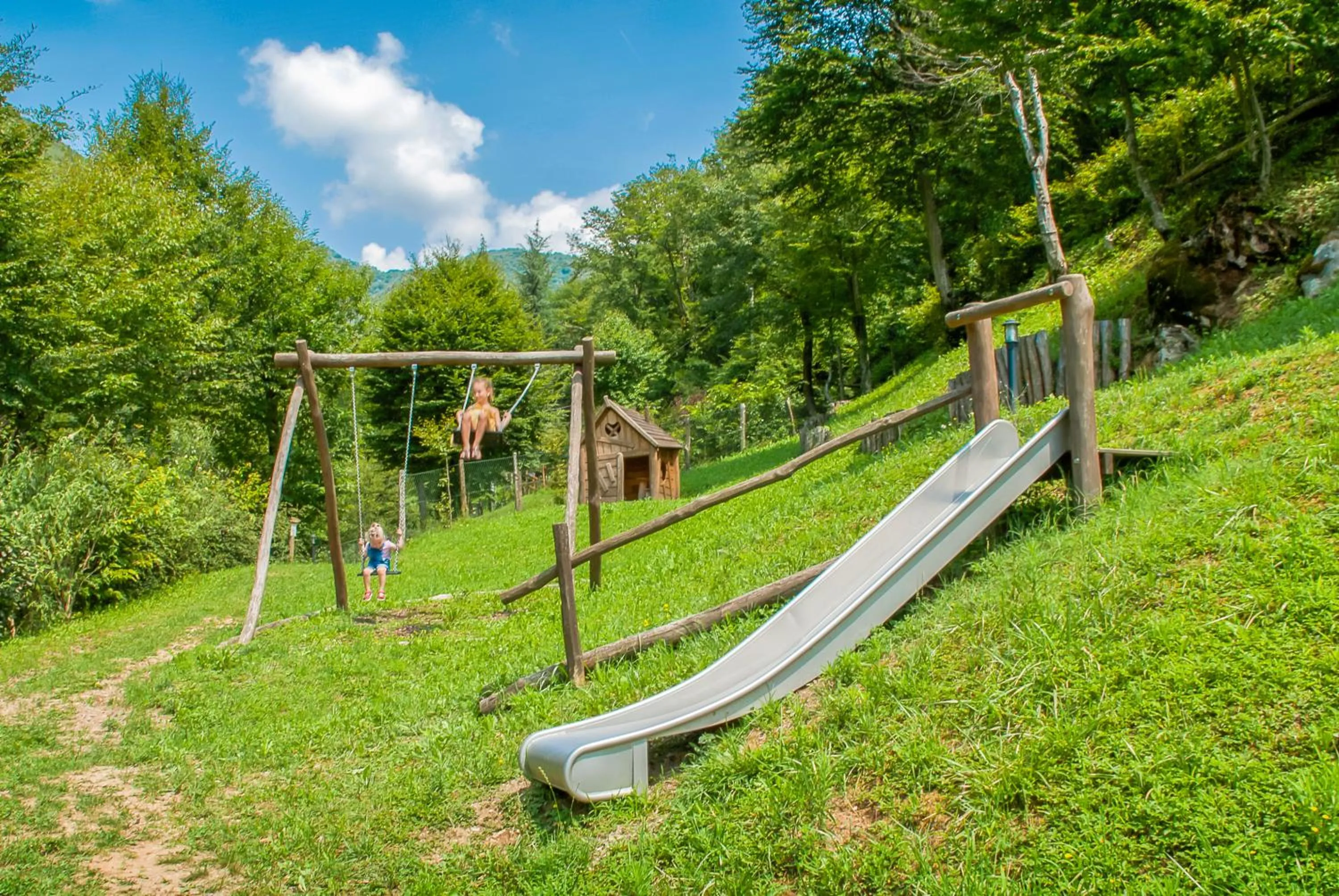 Children play ground in La Fontanina