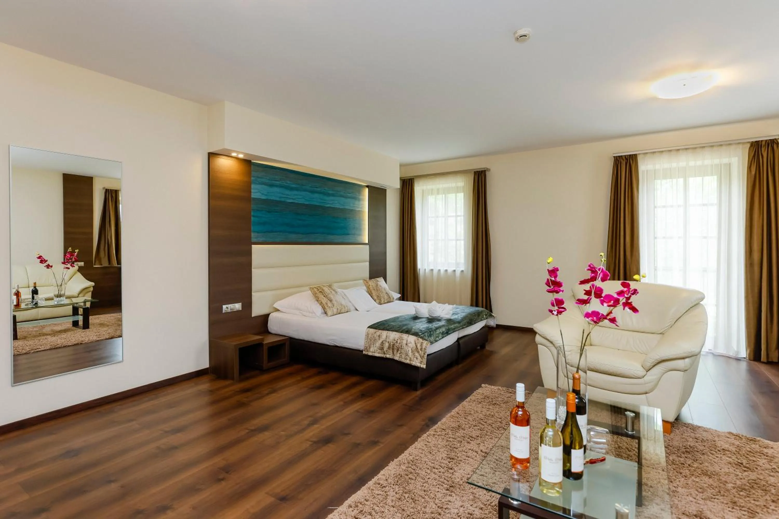 Bed in Hotel Villa Völgy Wellness & Konferencia