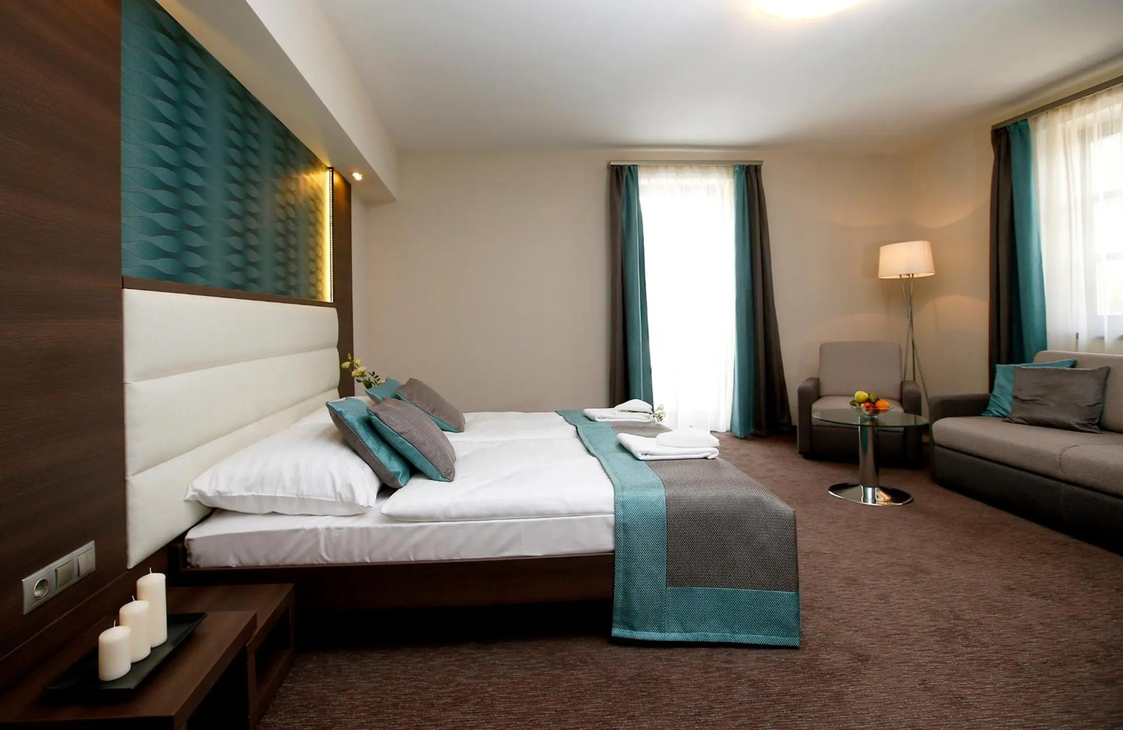 Bed in Hotel Villa Völgy Wellness & Konferencia